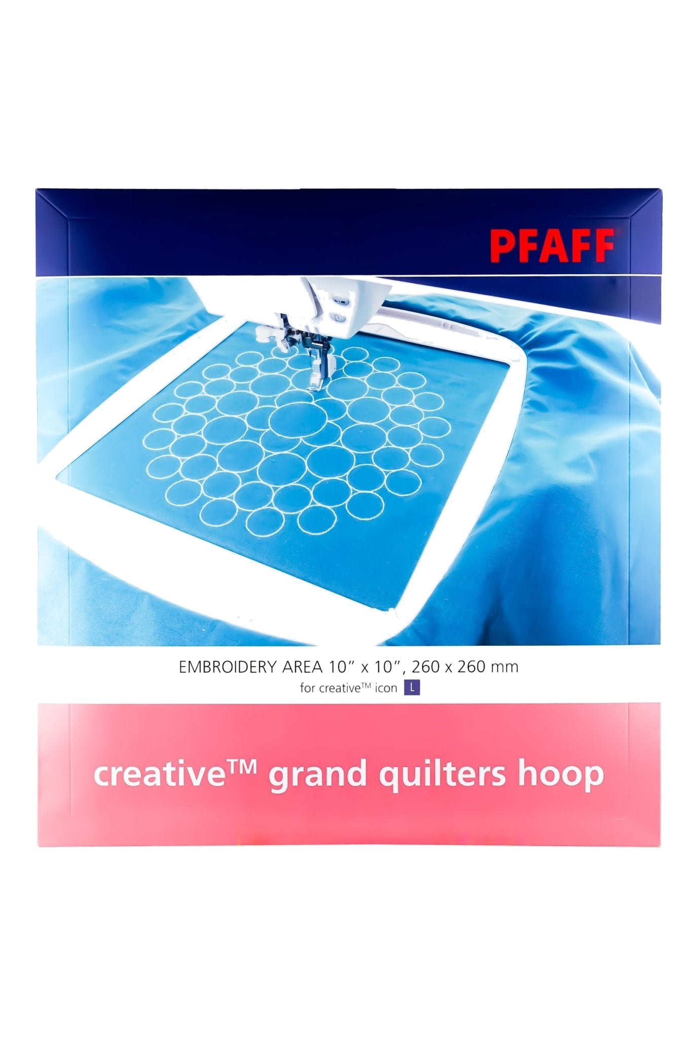 PFAFF creative GRAND QUILTERS HOOP - Stickrahmen 260 x 260 mm in product view