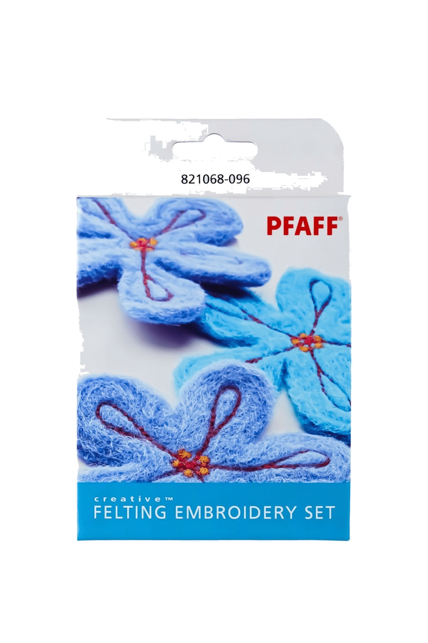 PFAFF creative Stickset für Filzeffekte J L in Produktansicht