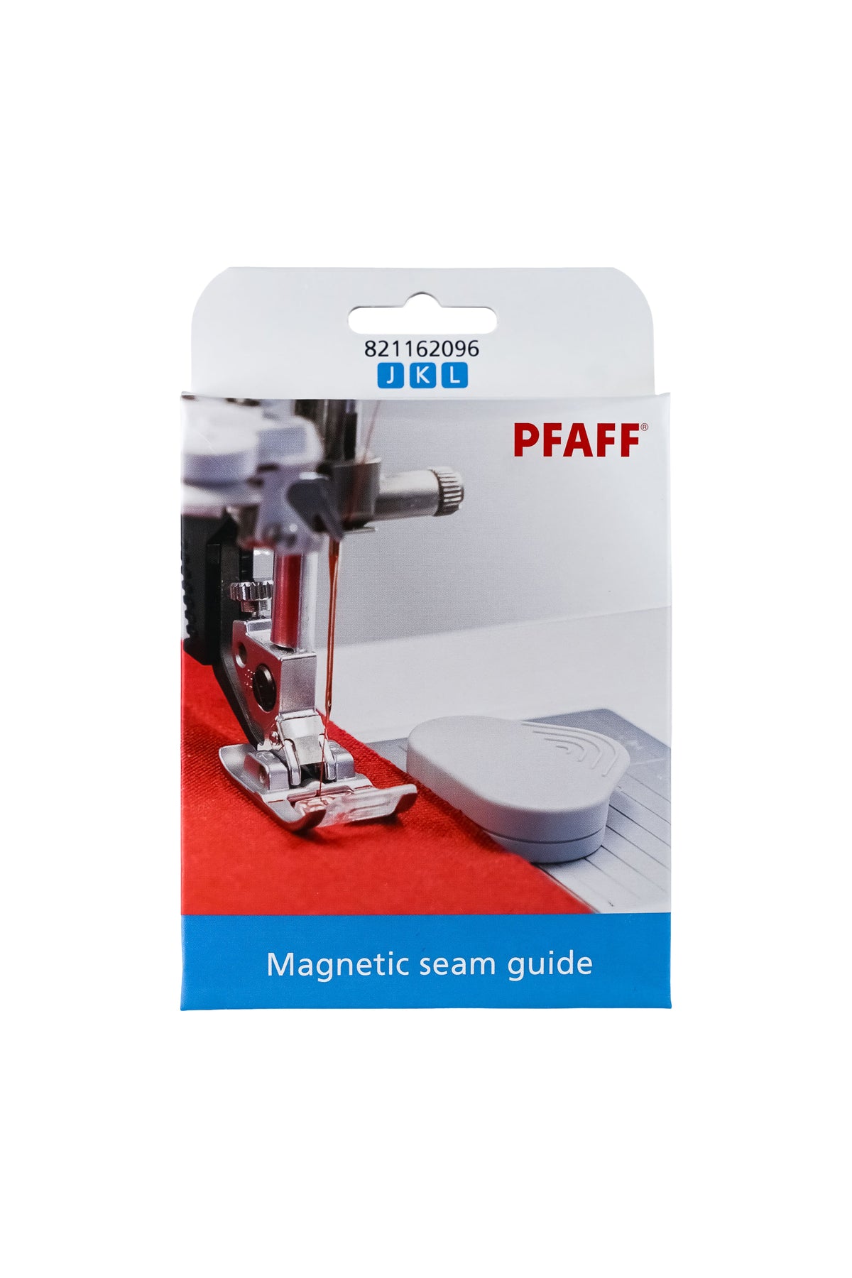 PFAFF Magnetische Kantenführung J K L in Originalverpackung von vorne