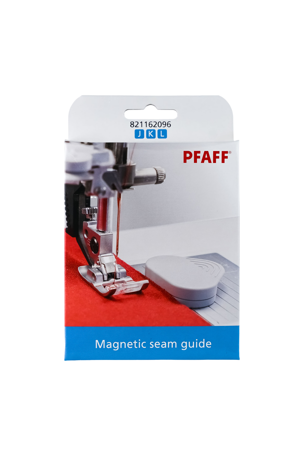 PFAFF Magnetische Kantenführung J K L in Originalverpackung von vorne