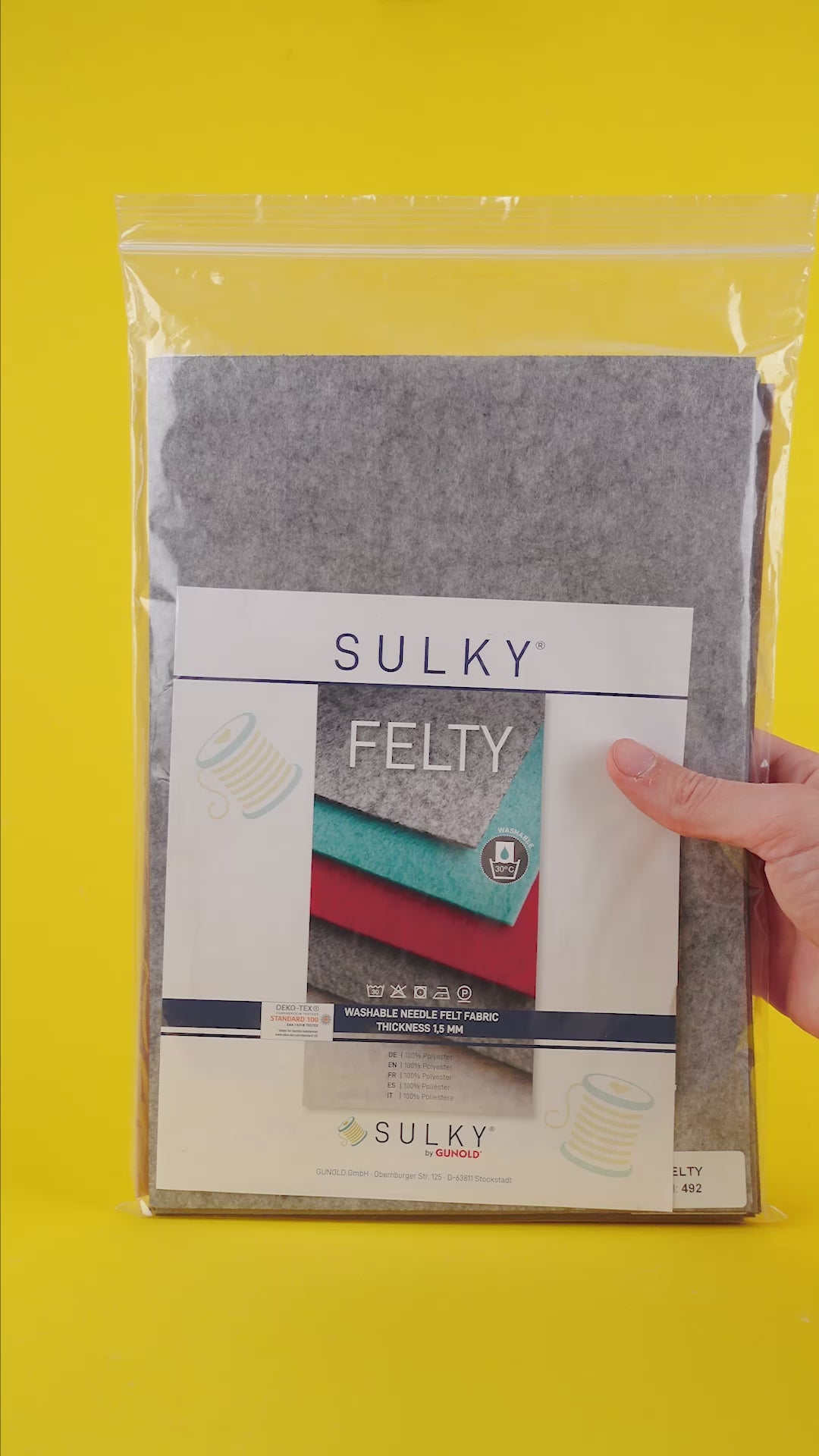 FELTY Stickfilz 12 Bögen (Basic)