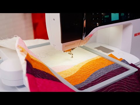 Video laden: Anwendung des mittleren BERNINA Magnet-Stickrahmens auf anspruchsvollen Stoffen und Quilts
