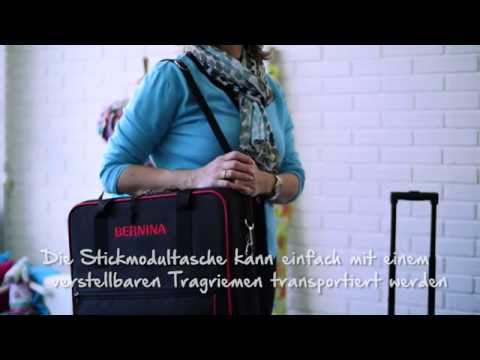 Load video: Anwendung und Ausstattung der BERNINA XL-Stickmodultasche für den sicheren Transport