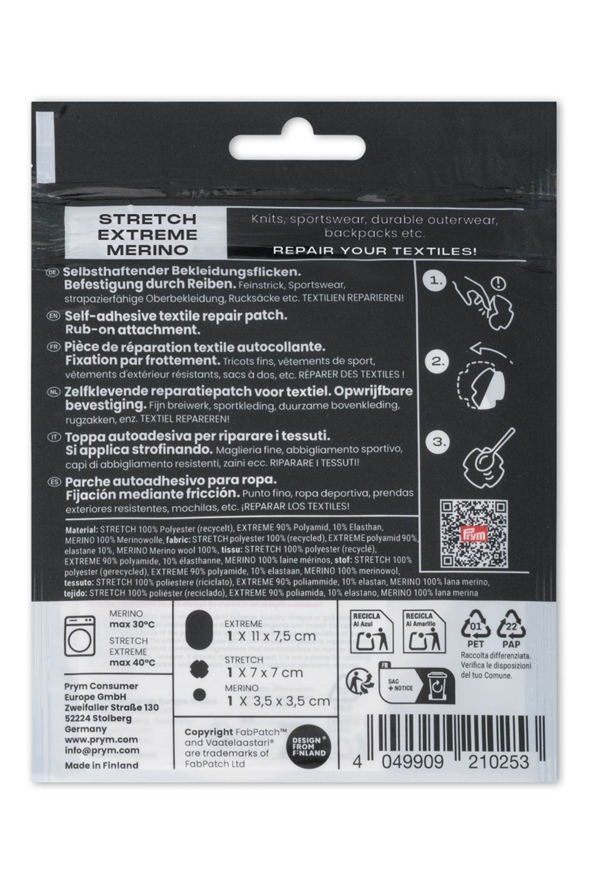 PRYM Rub-on Patch REPAIR KIT