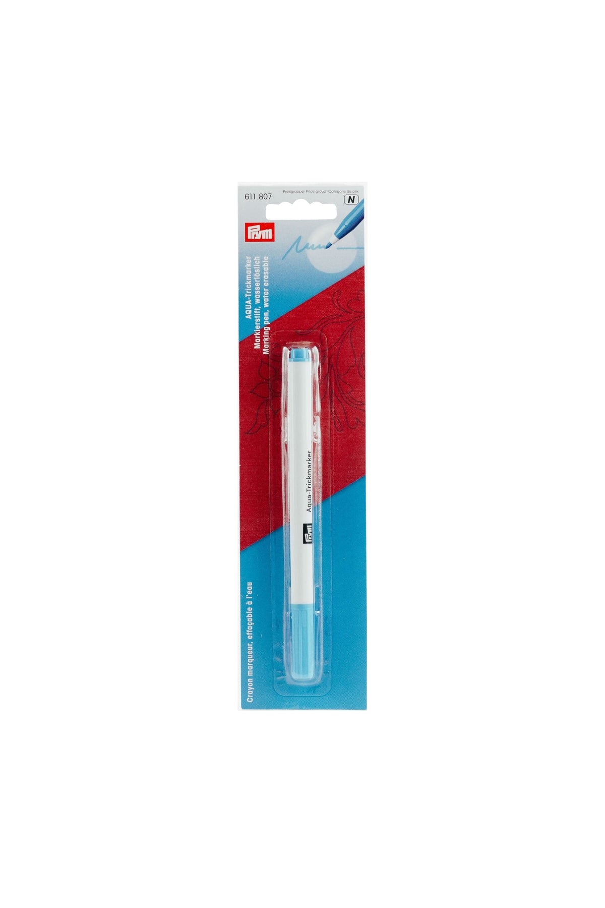 PRYM AQUA Trickmarker in Türkis in weiß-blauer Originalverpackung