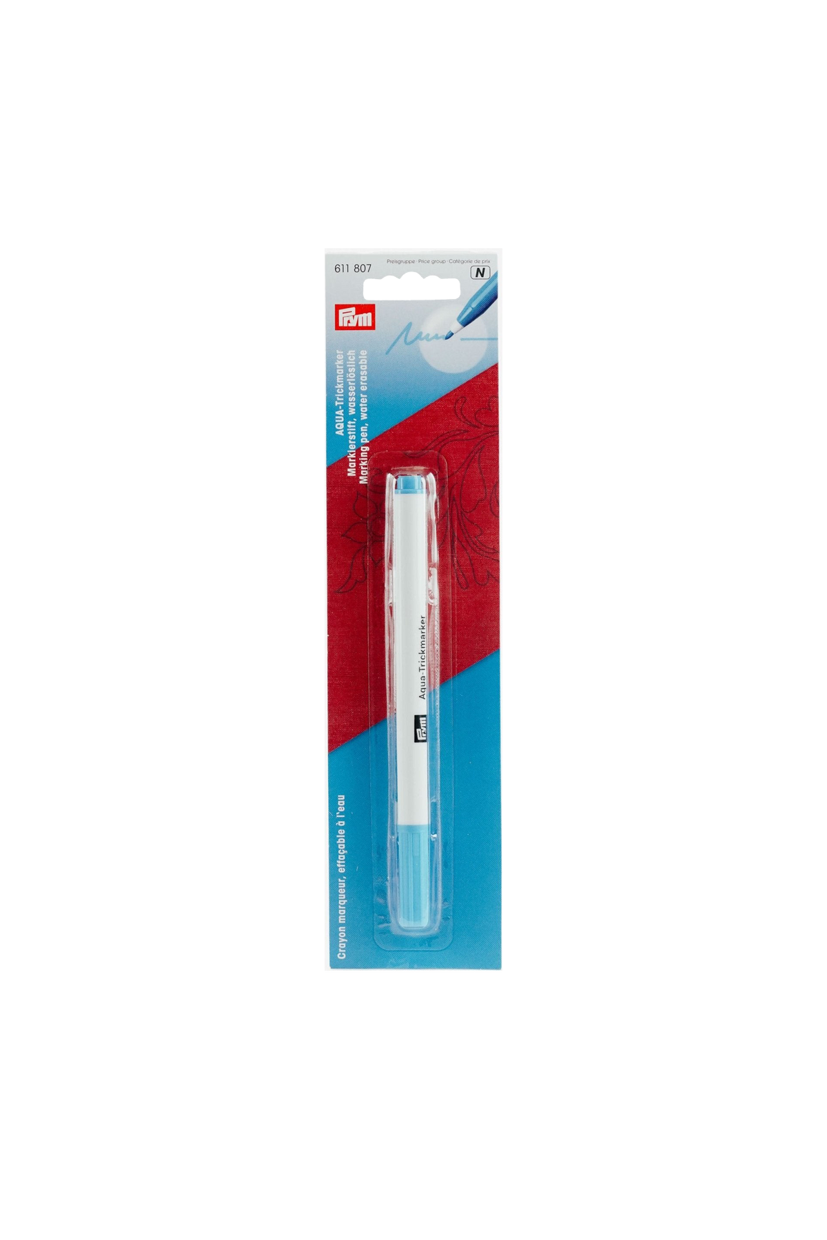 PRYM AQUA Trickmarker in Türkis in weiß-blauer Originalverpackung