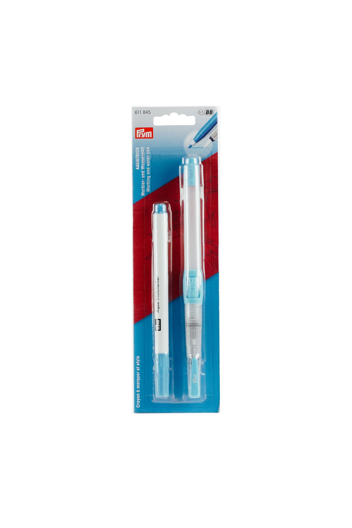 PRYM AQUATRICK Markier- und Wasserstift in weiß-blauer Originalverpackung