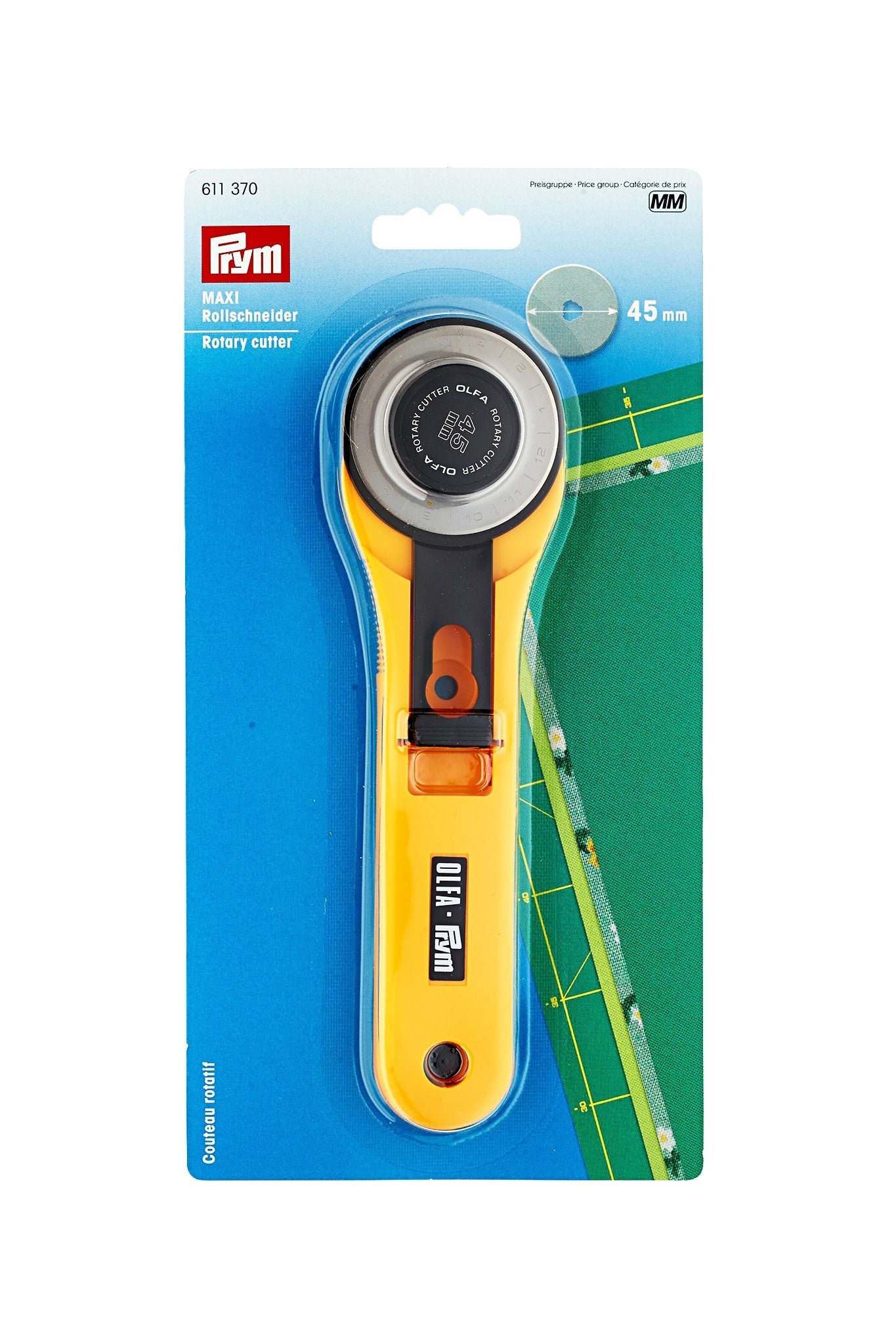 PRYM Maxi Rollschneider (Olfa, Gelb)