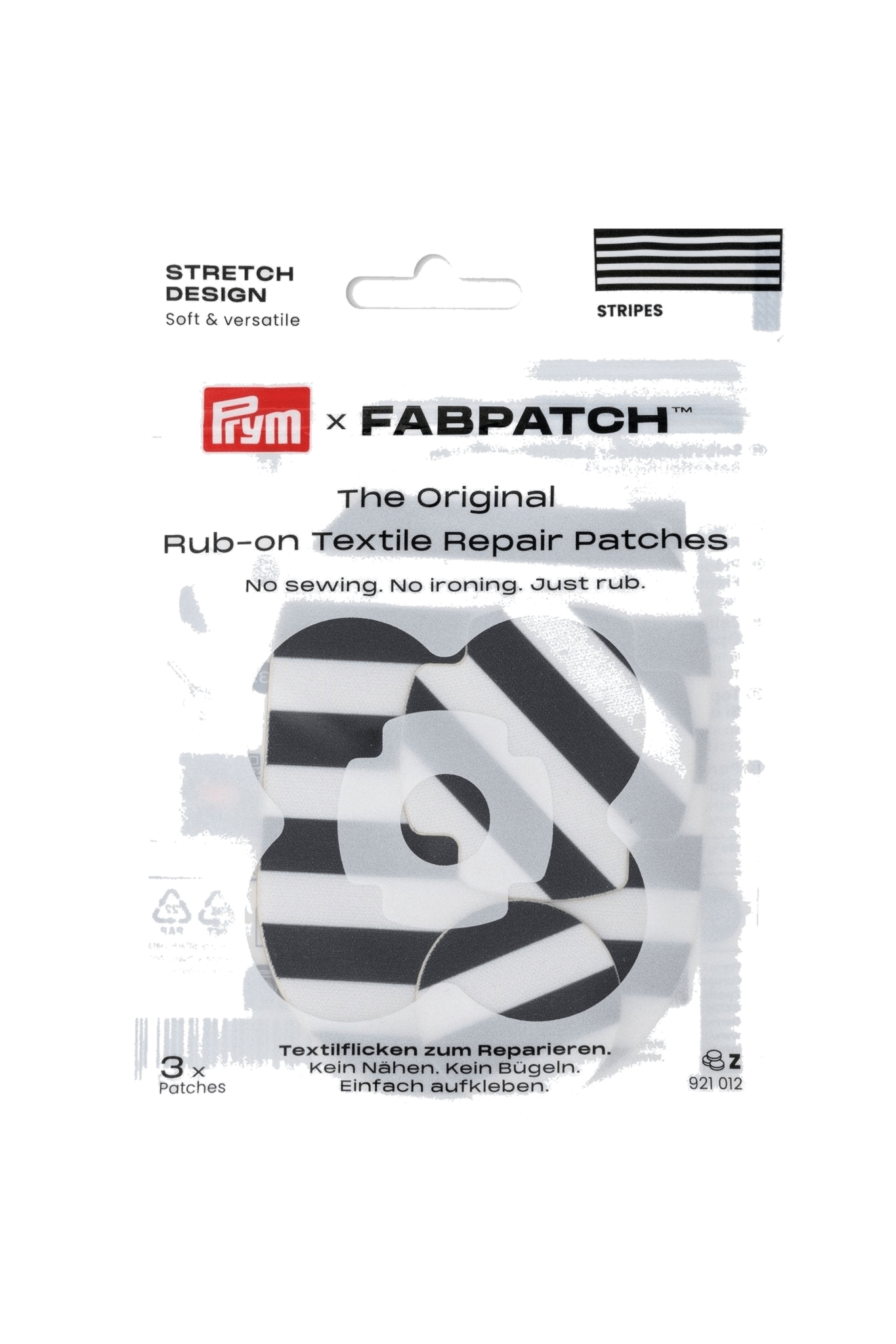 PRYM Rub-on Patch STRETCH Design, vue du produit