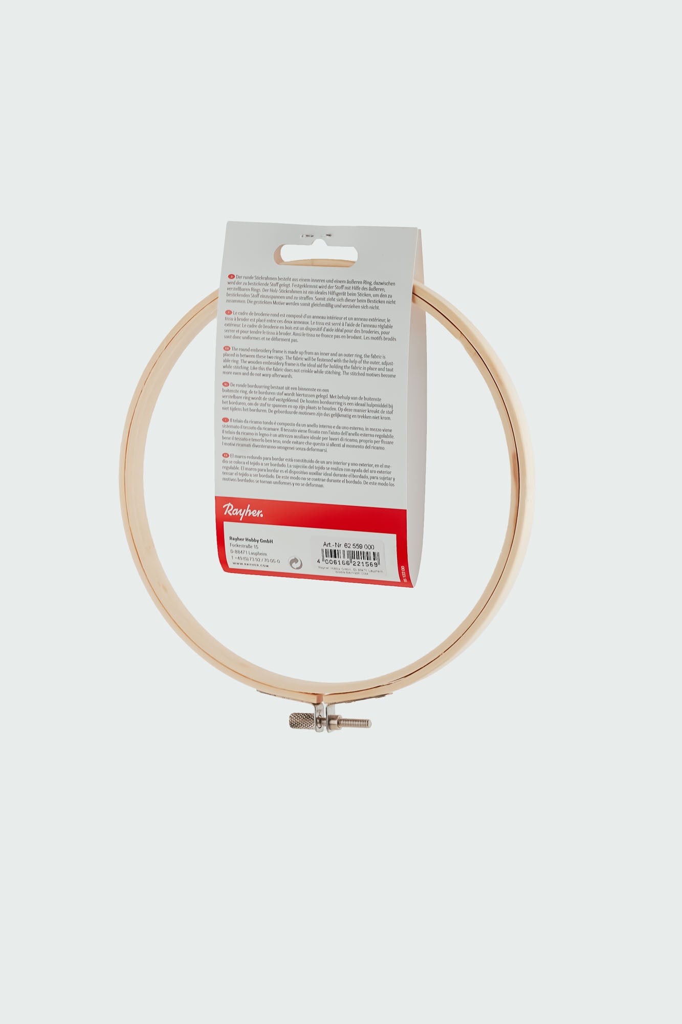 Rayher Bambus Stickrahmen 17cm