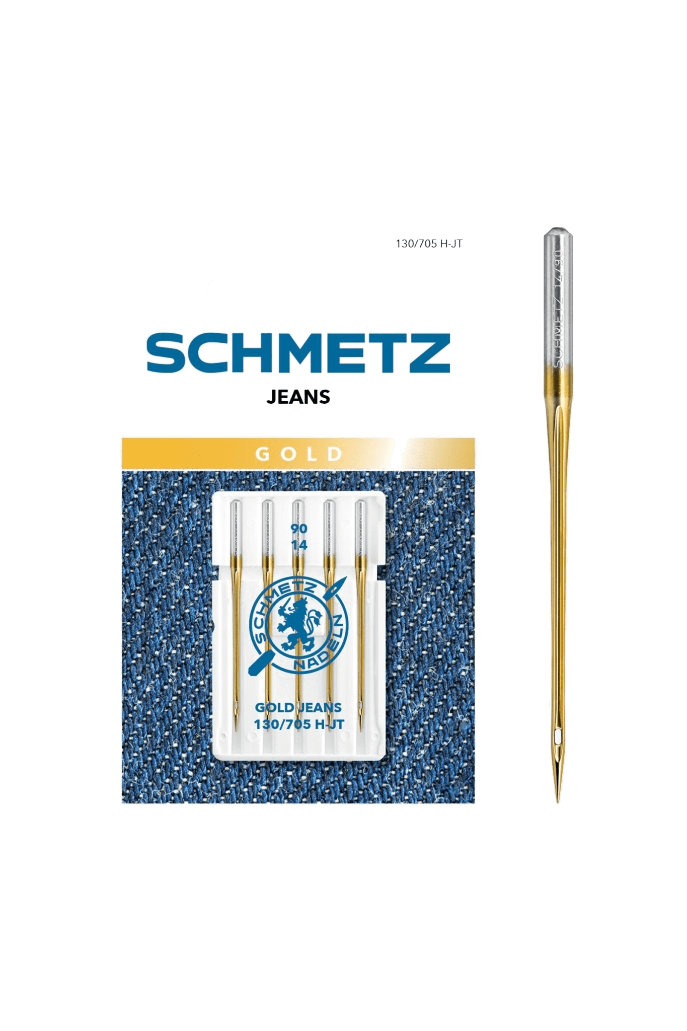 Schmetz Jeans GOLD / System 130 / 705 H-JT in Produktansicht