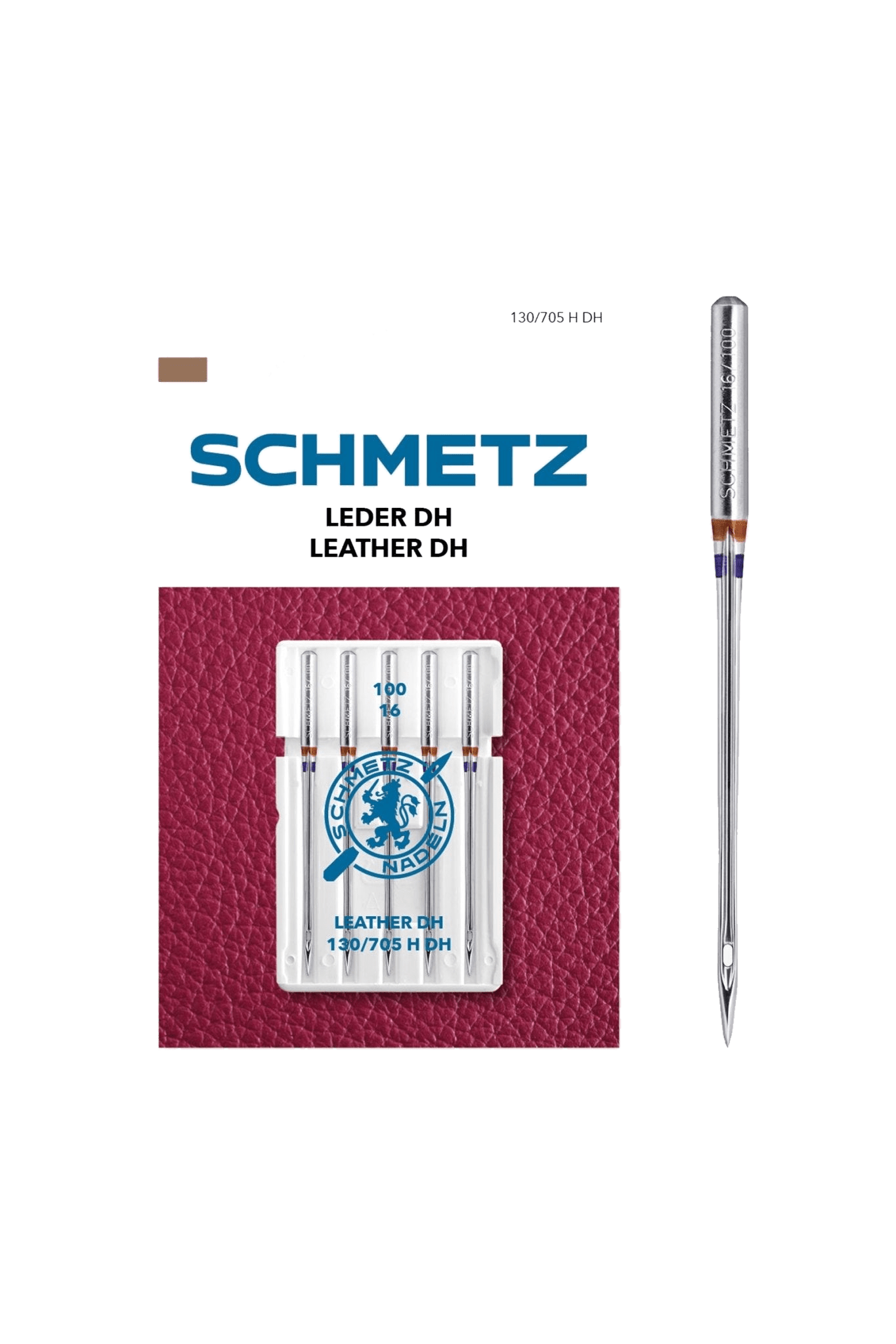 Schmetz Leder-Nadel Stärke 100 / System 130 / 705 H-DH in Produktansicht