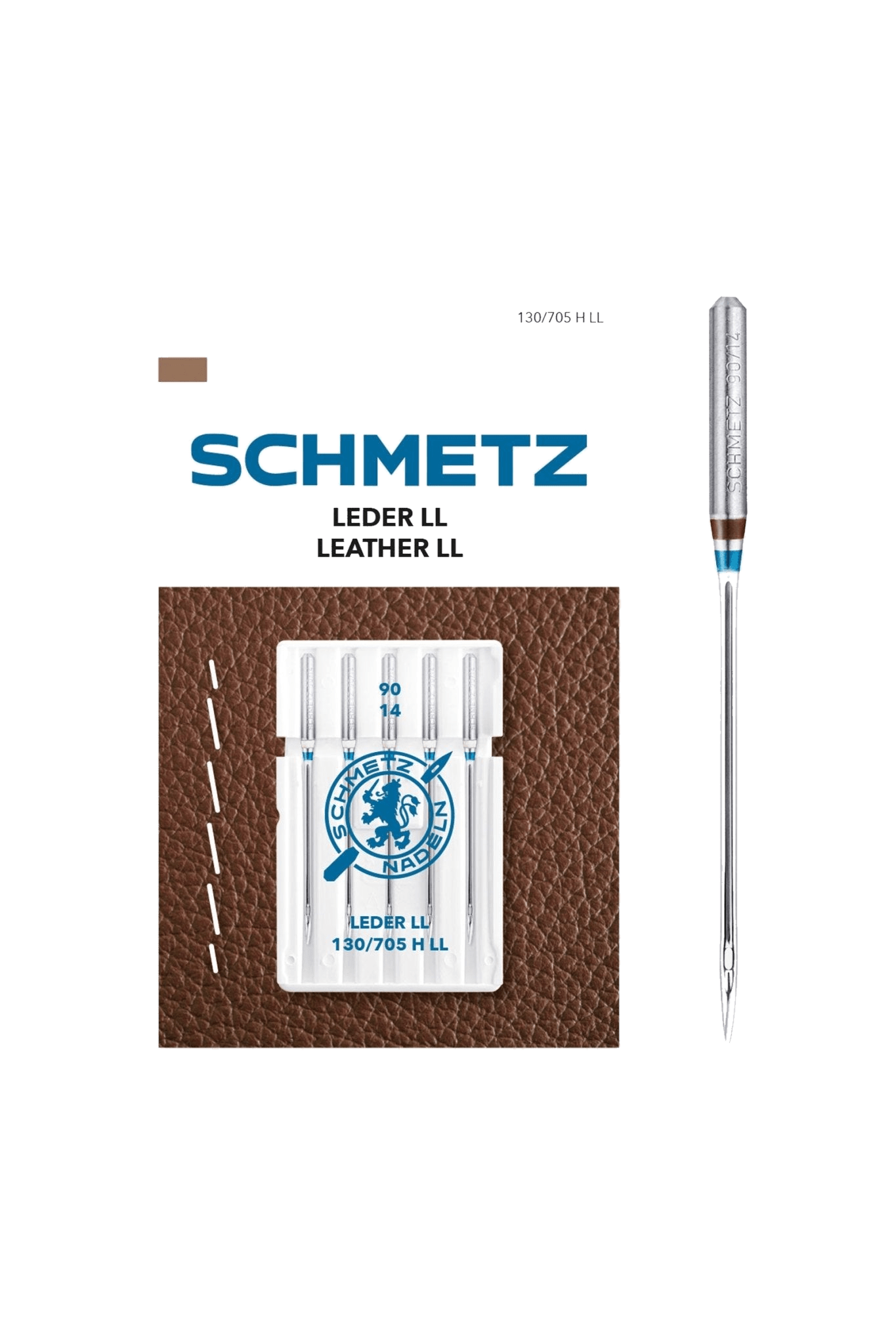 Schmetz Leder-Nadel Stärke 90 / System 130 / 705 H-LL in Produktansicht