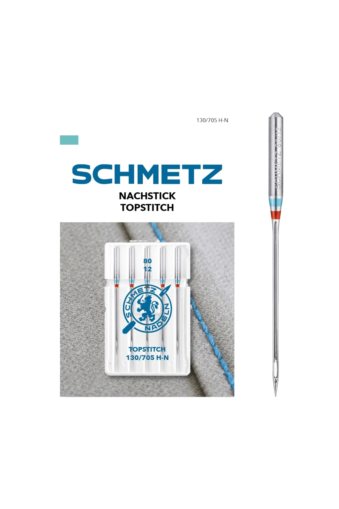 Schmetz Nachstick-Nadel Stärke 80 / System 130 / 705 H-N in Produktansicht