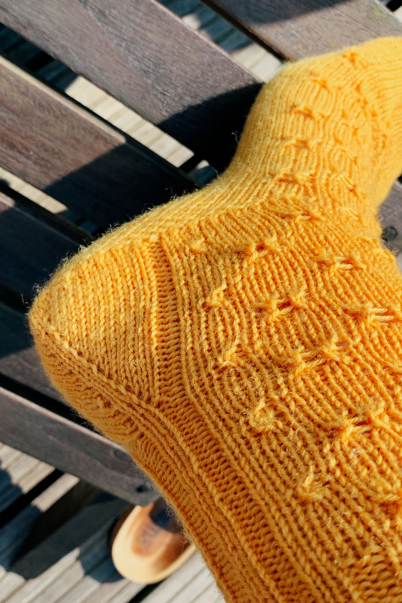 Ferse der YunaSocks (Strickanleitung)