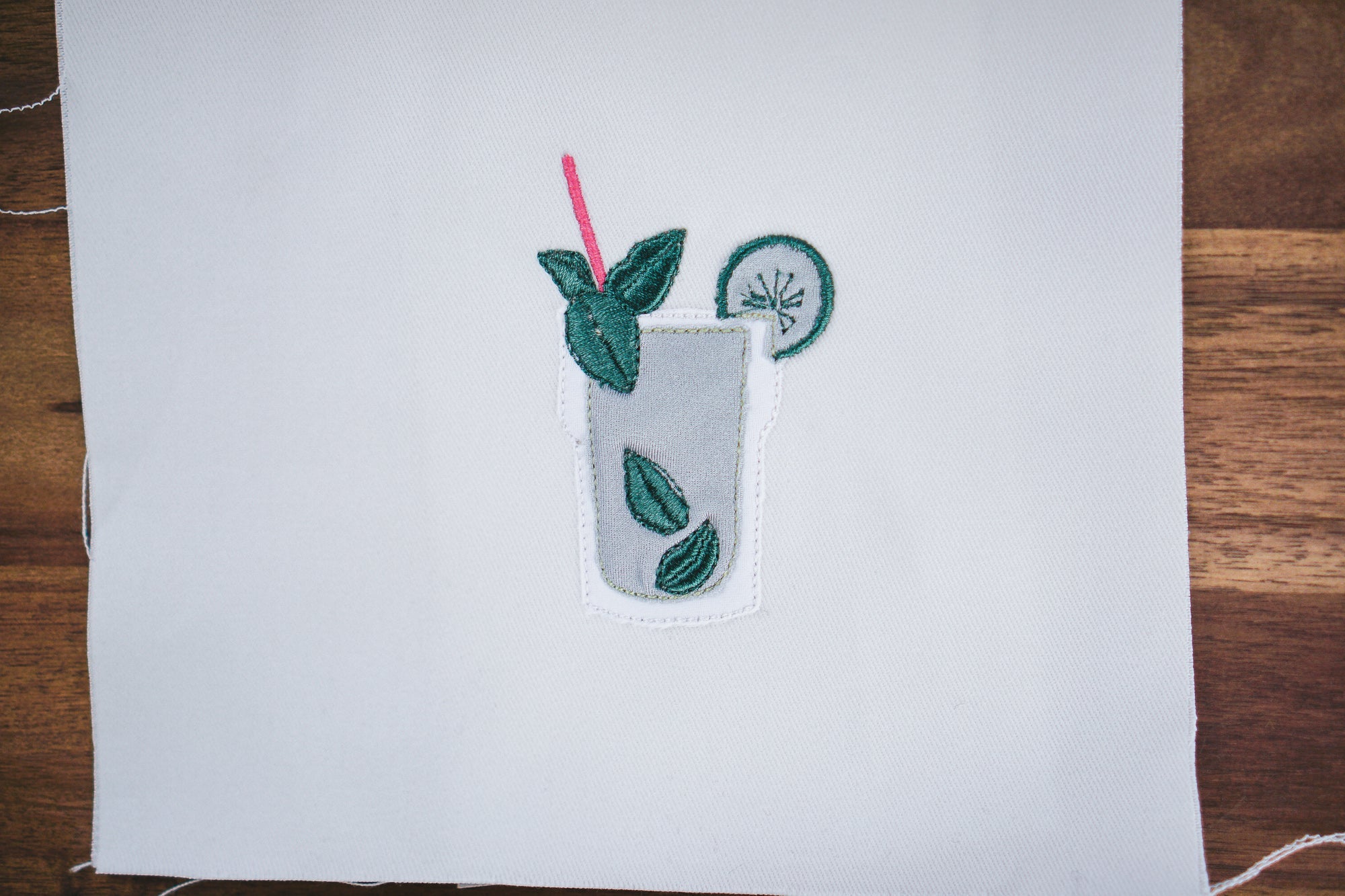 Stickdatei Cocktail Mojito