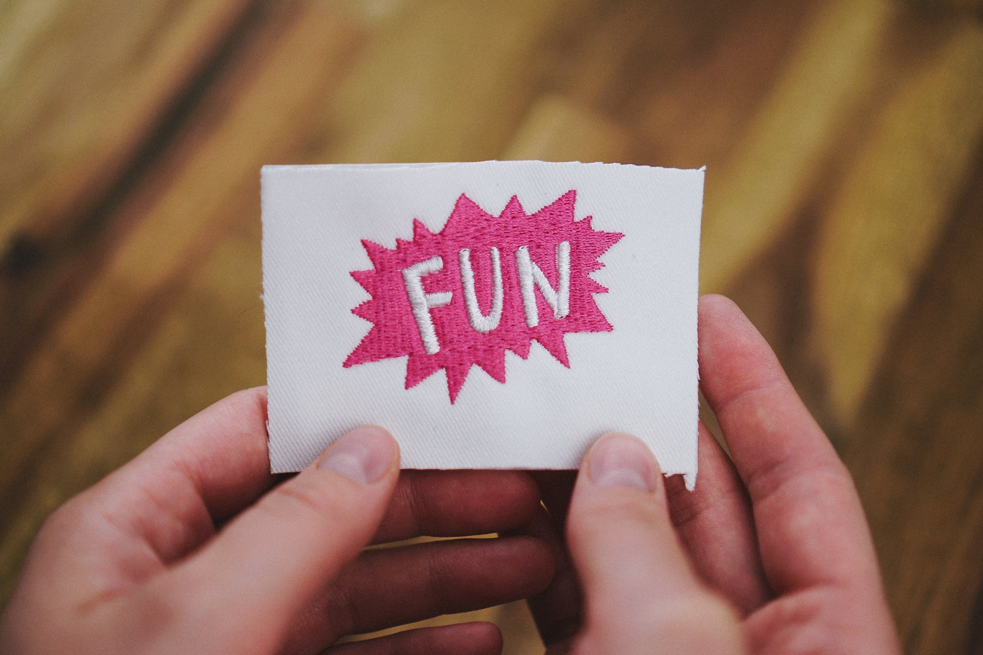 Stickdatei Sprechblase Fun (Anwendungsbeispiel)