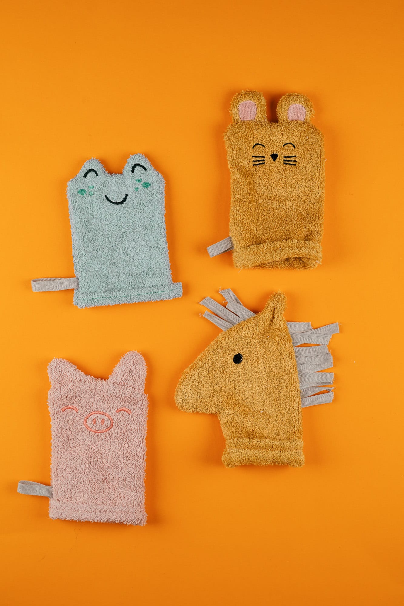 ITH Stickdatei Waschlappen: 4er Set - Make ma!