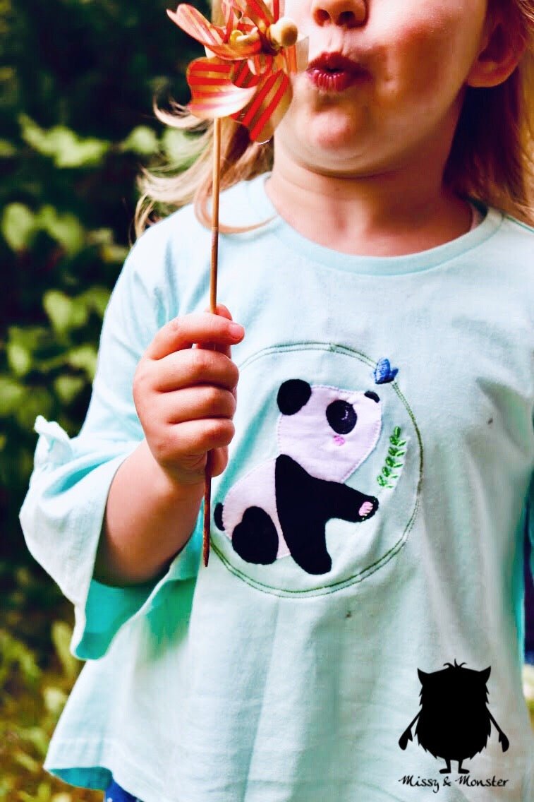 Stickdatei PANDA Pit mit Schmetterling - Make ma!
