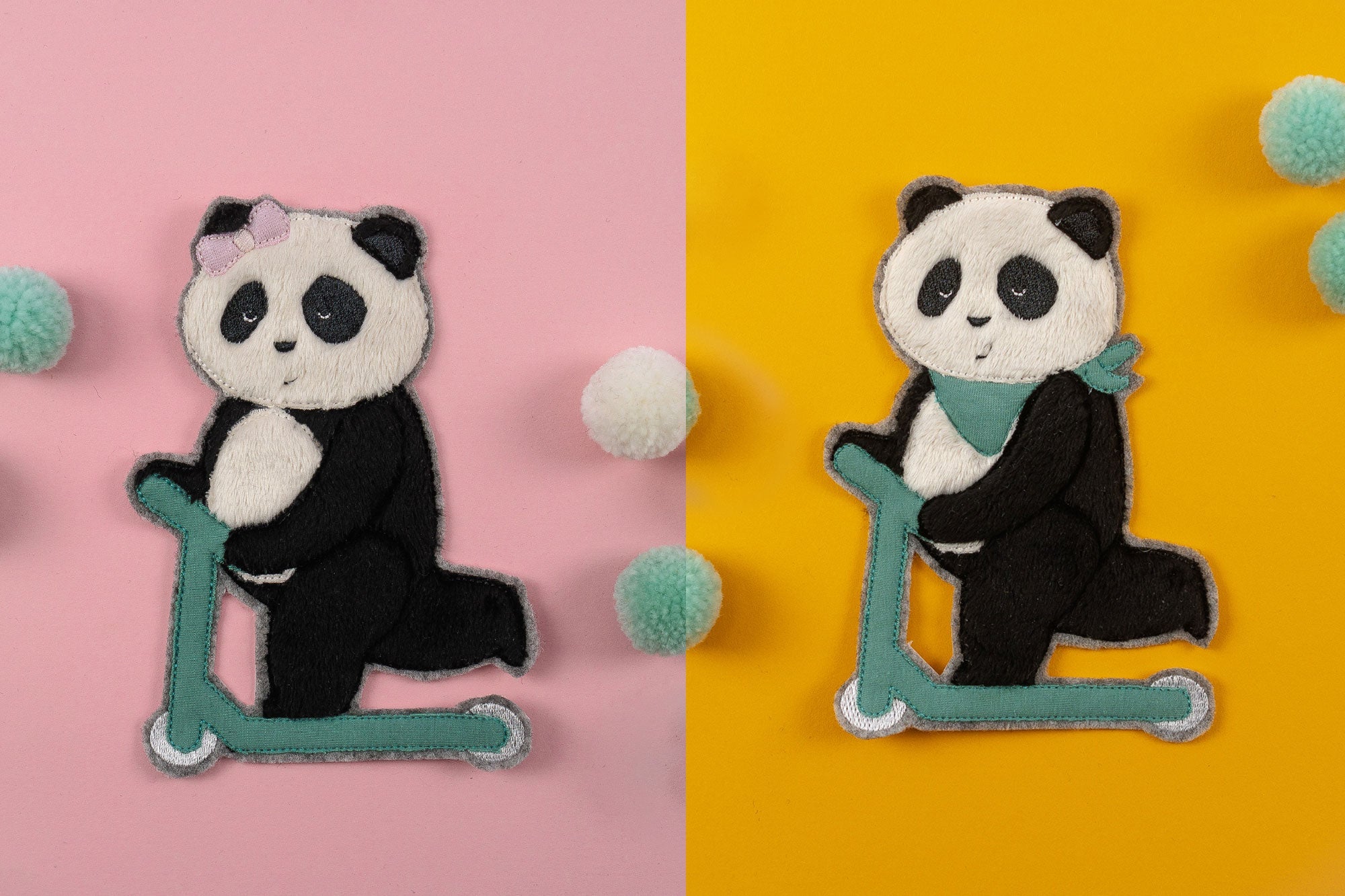 Stickdateien PANDA »Pit & Paula« - Make ma!