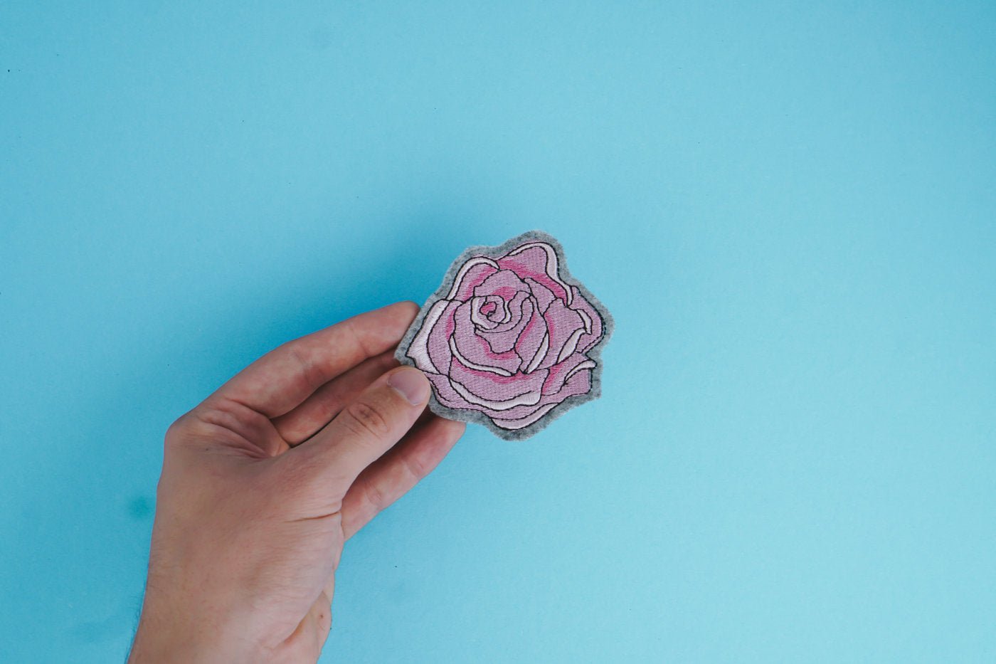 Stickdatei Rose (Anwendungsbeispiel)