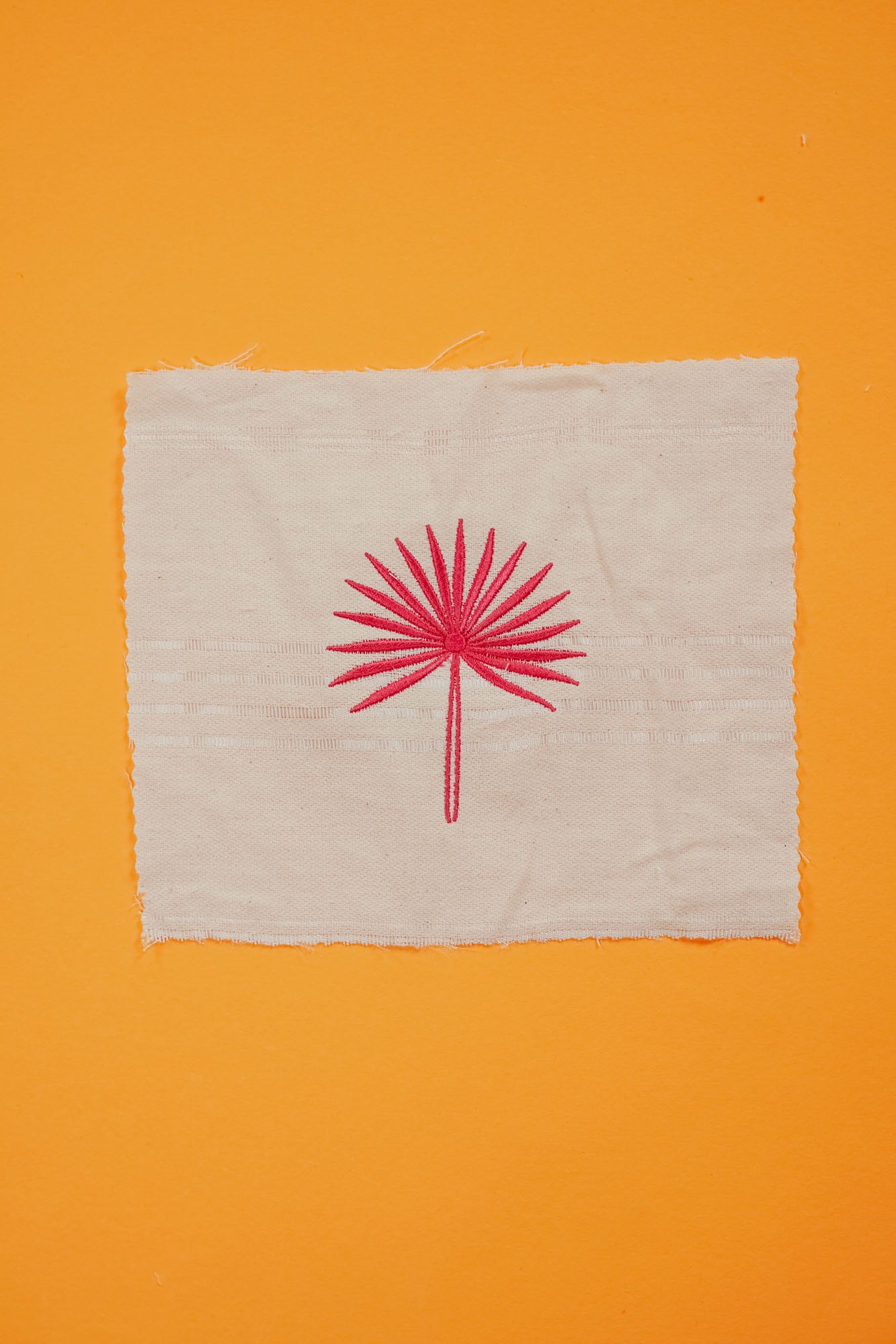 Stickdatei »Palme / Fächer / Wedel« für Strandtuch