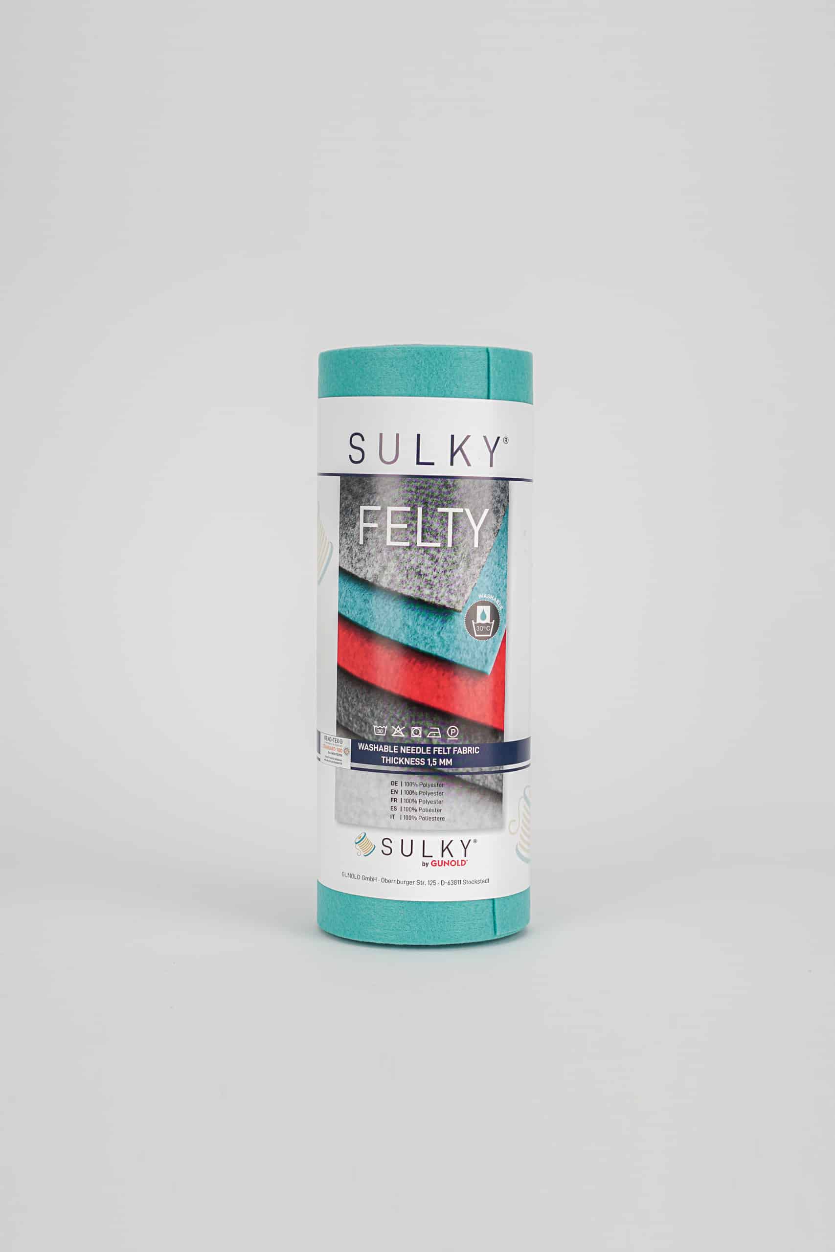 Stickfilz Felty Sulky petrol / tuerkis