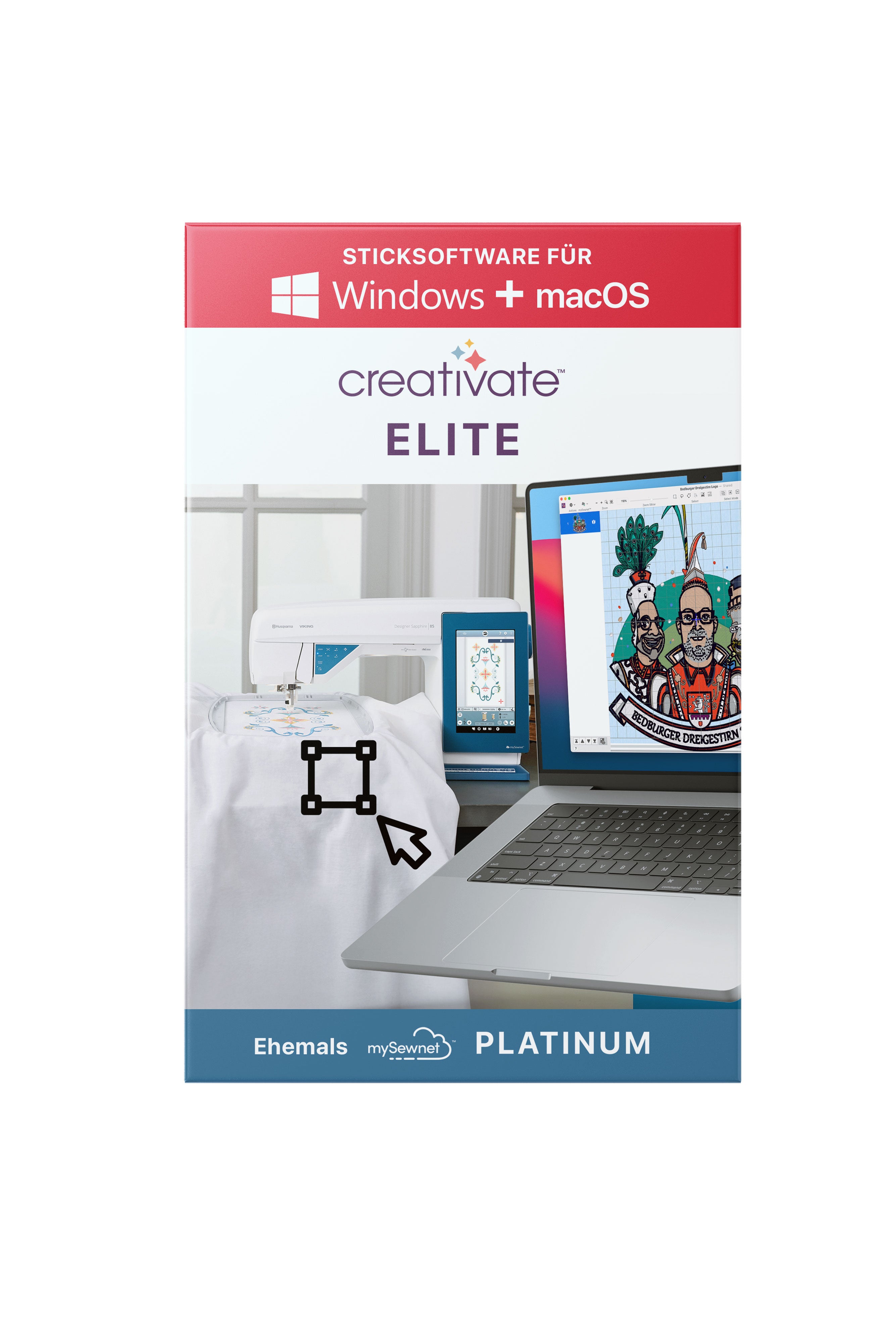 Sticksoftware creativate Elite ehem. mySewnet Platinum für Windows & Mac