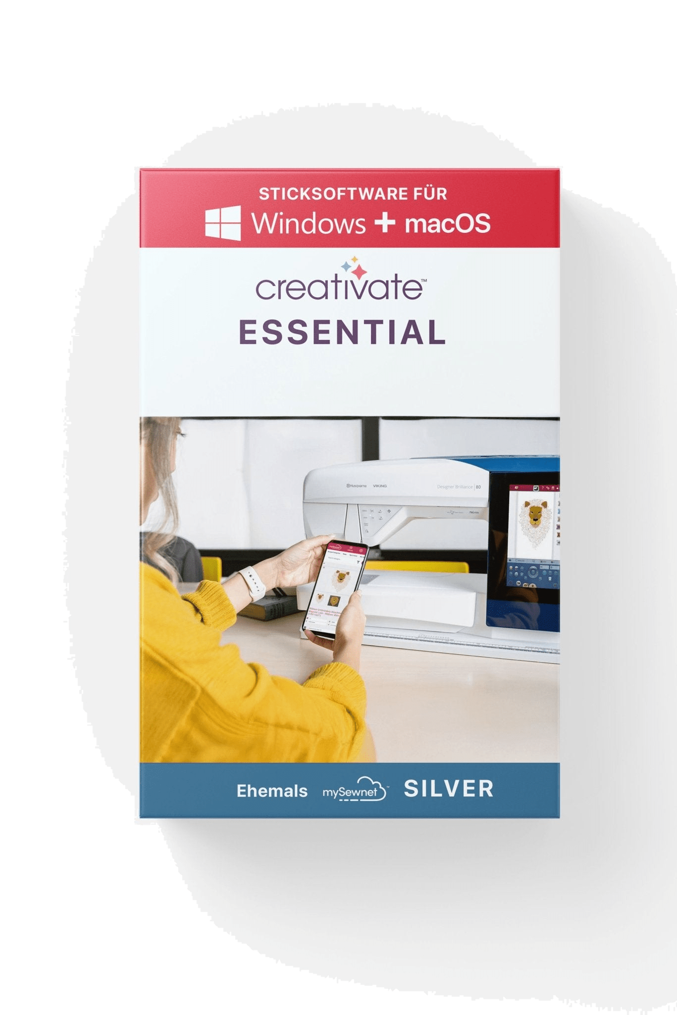 Sticksoftware creativate™ Essential (ehem. mySewnet Silver) für Mac & Windows in Produktansicht