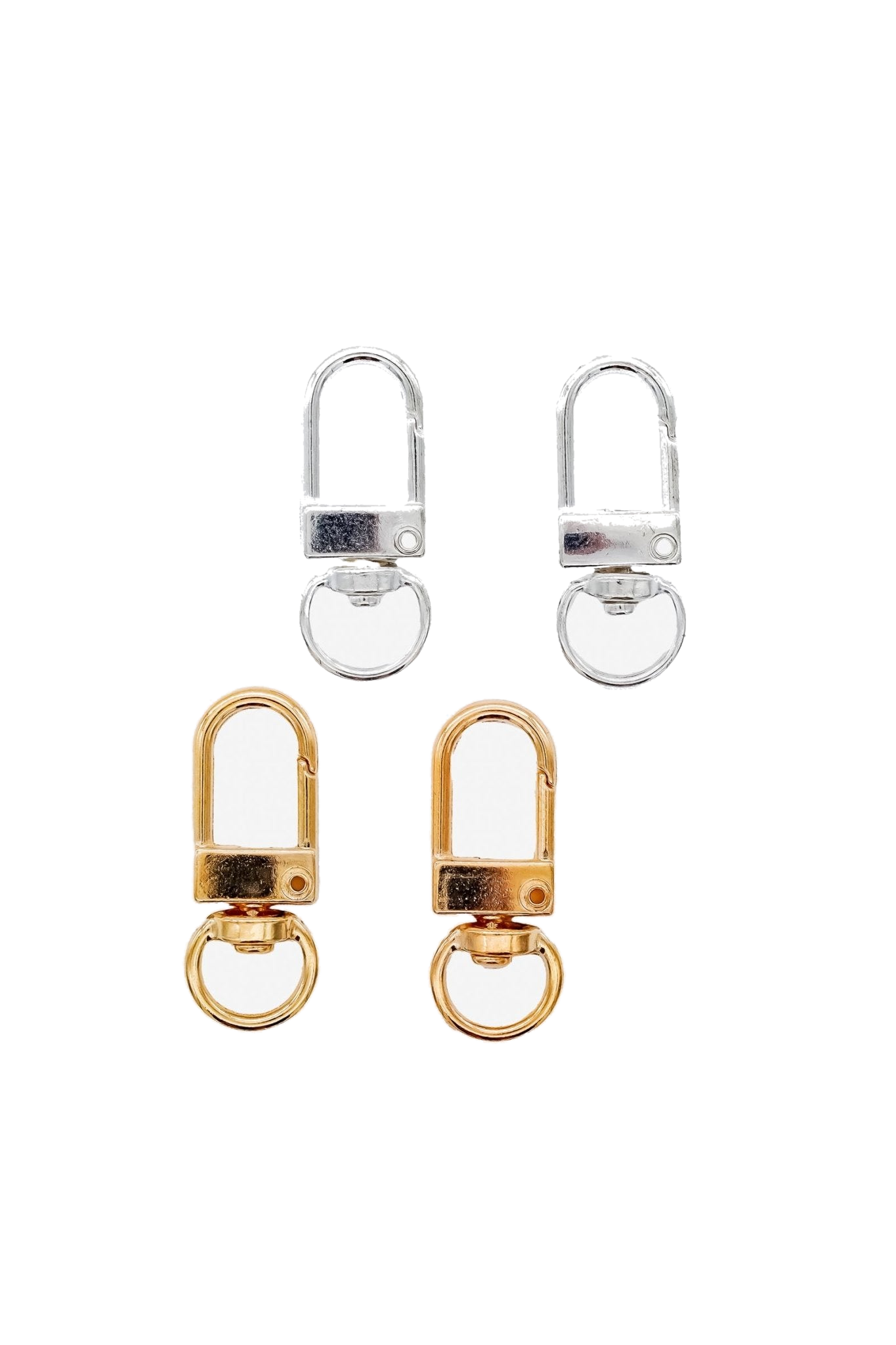 Karabiner (gold/silber) - 2 Stück in Produktansicht