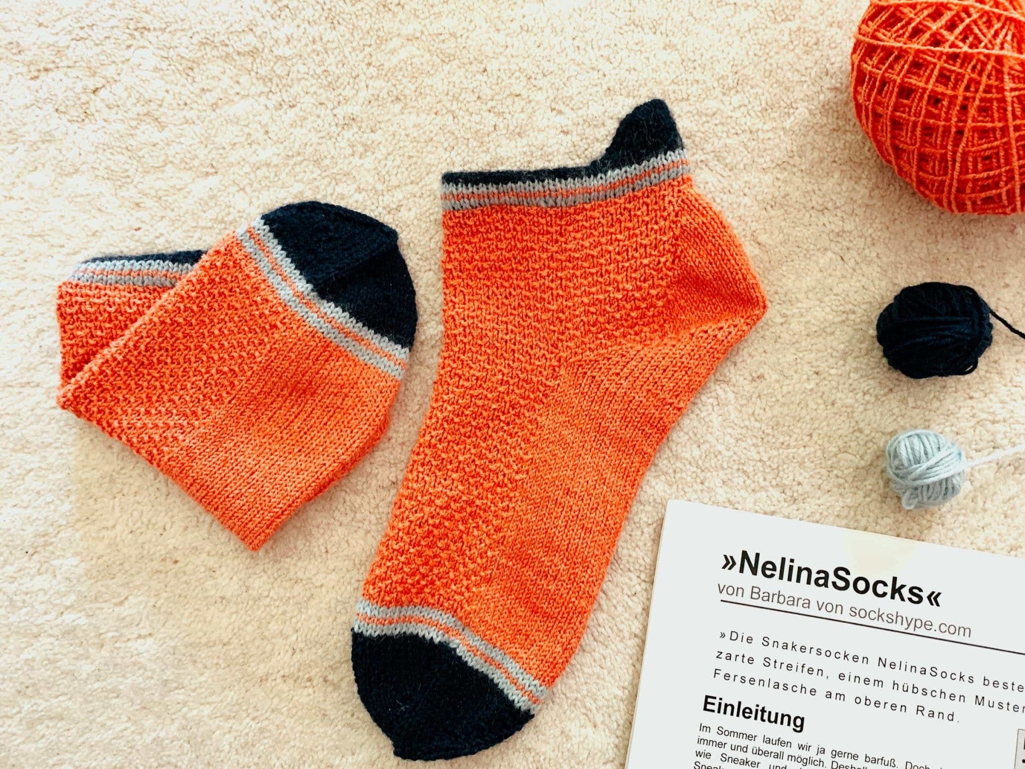 Strickanleitung Sneakersocken NELINA (PDF) - Make ma!