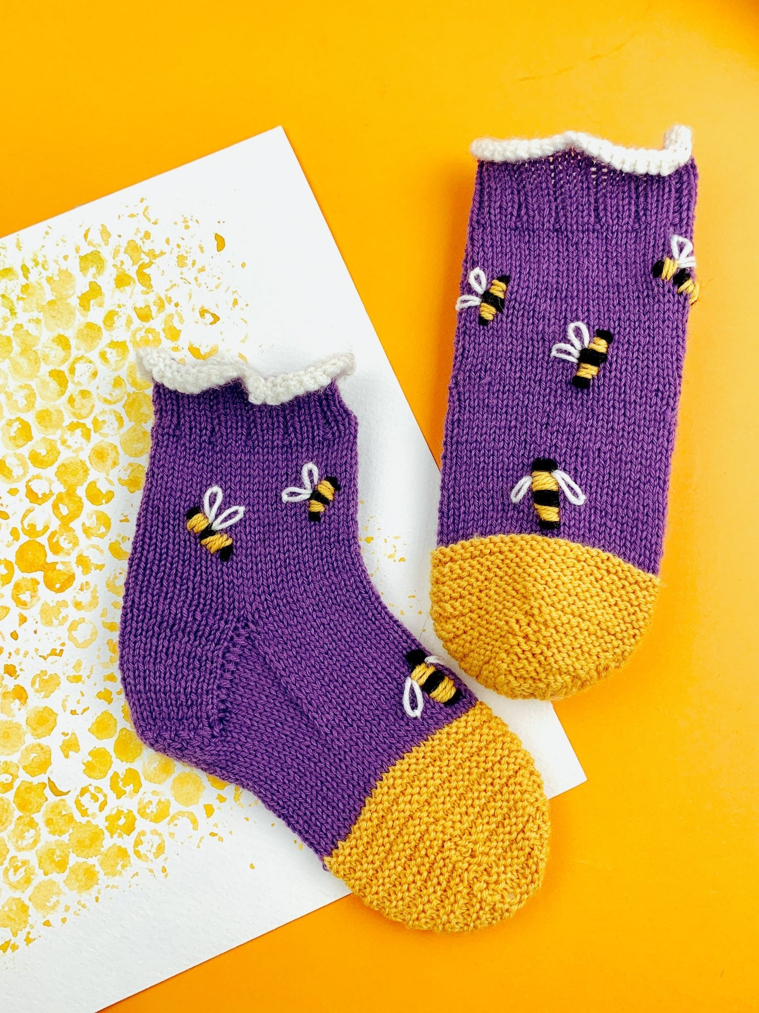 Strickanleitung Kindersocken BIENCHENSOCKS (PDF) - Make ma!