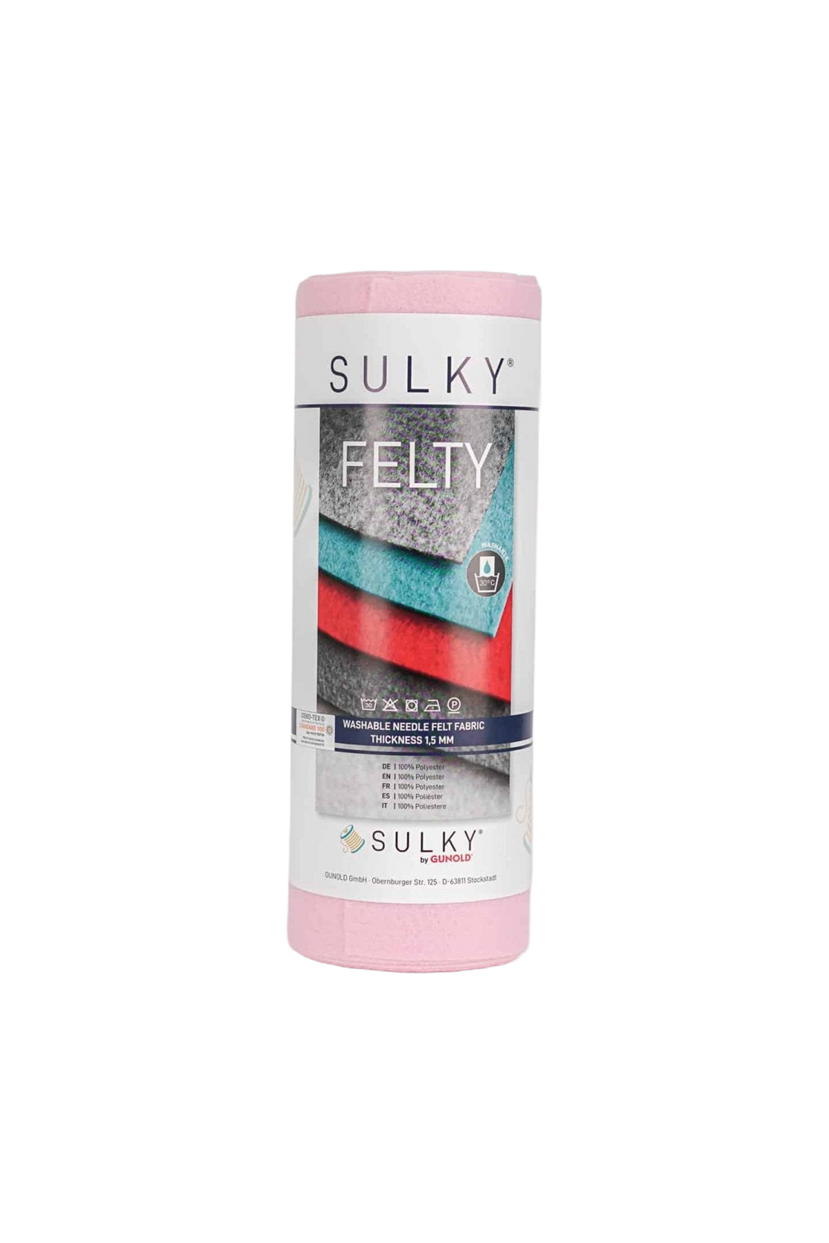 Sulky FELTY Stickfilz in Rosa – freigestellte Produktansicht