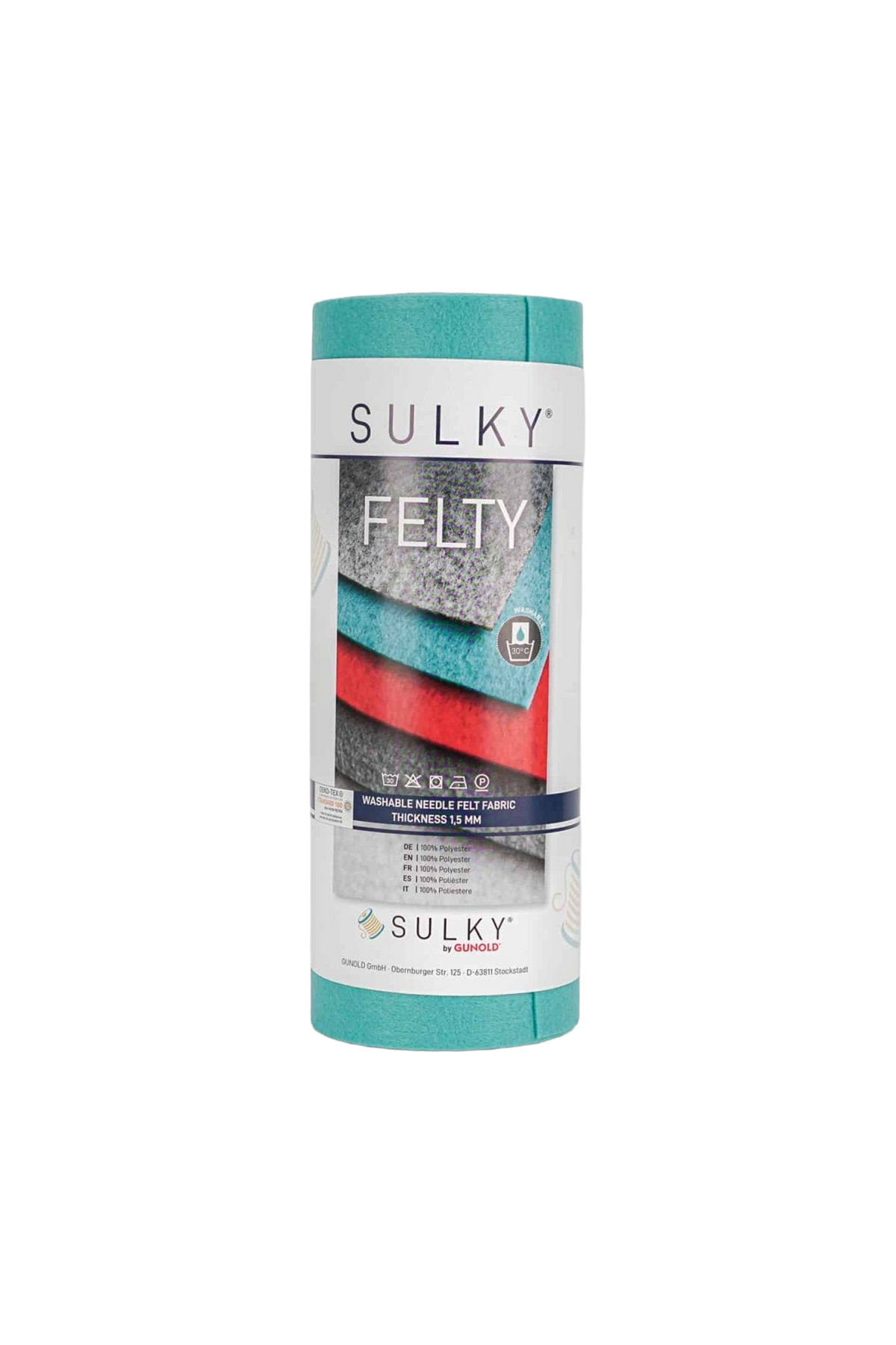 Sulky FELTY Stickfilz in Türkis – freigestellte Produktansicht