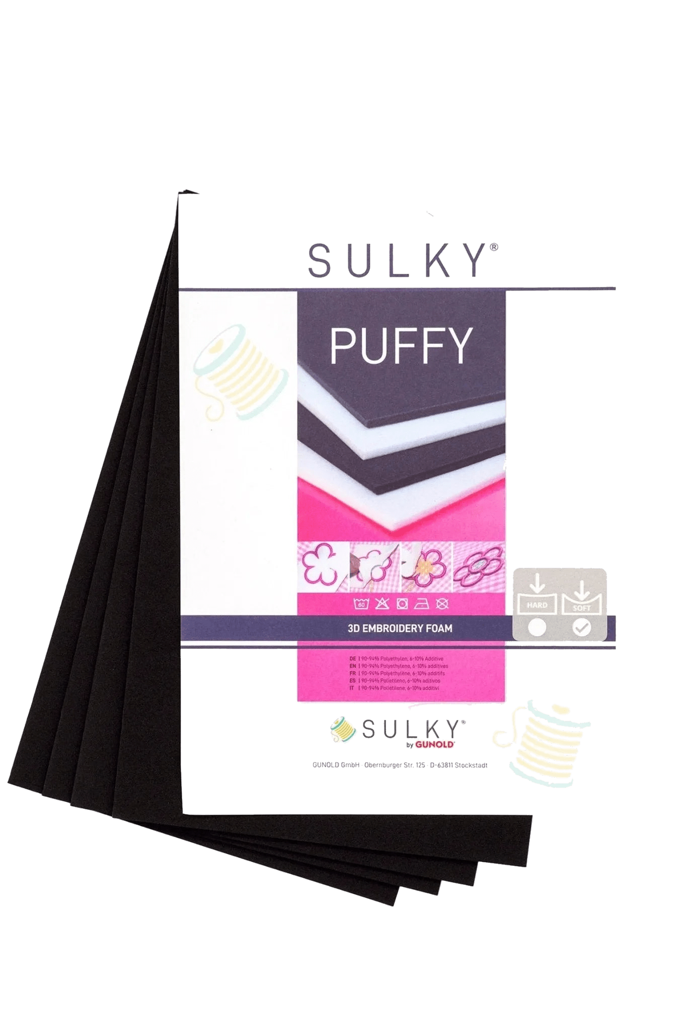 SULKY Puffy 4 Bögen 20x30cm 3mm in Produktansicht