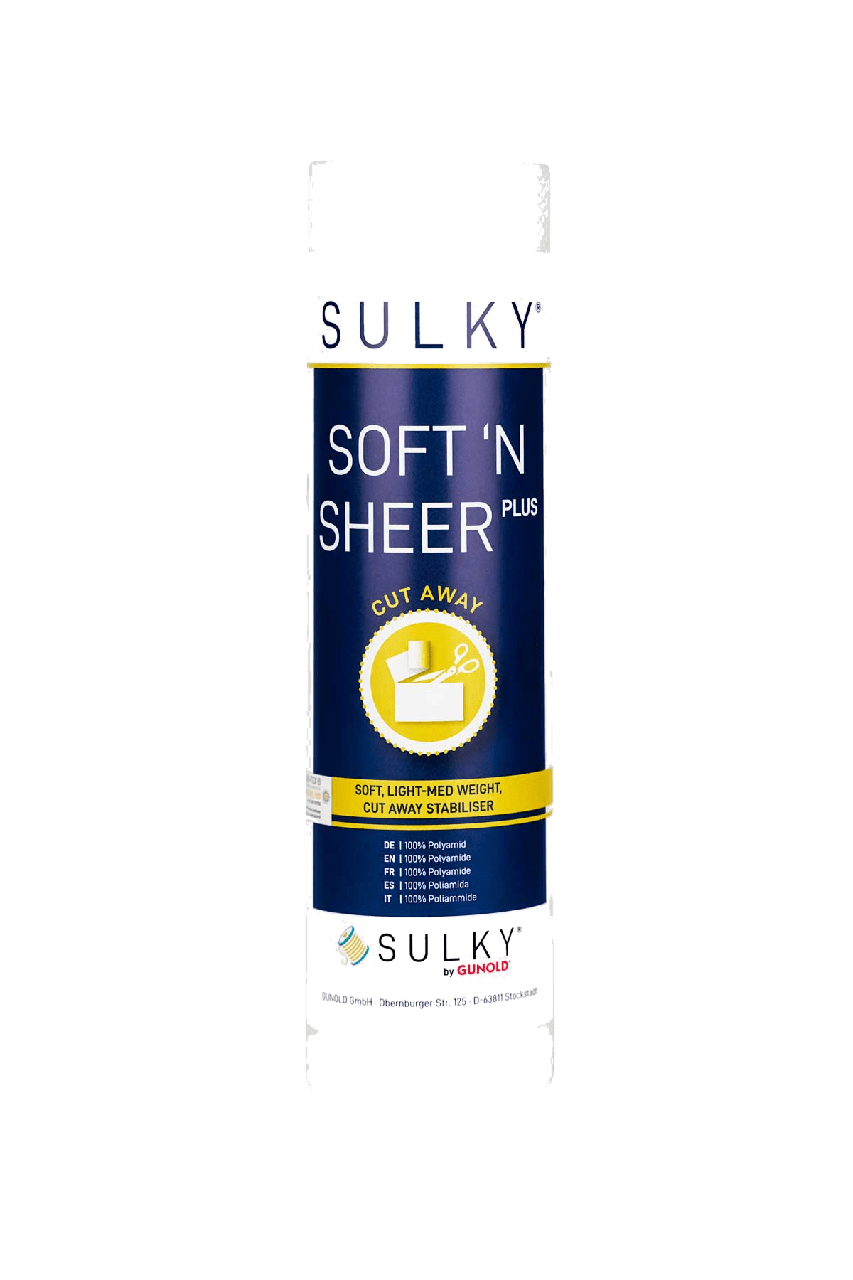 Sulky Soft'n Sheer Plus – Schneidvlies für dehnbare Stoffe in Produktansicht