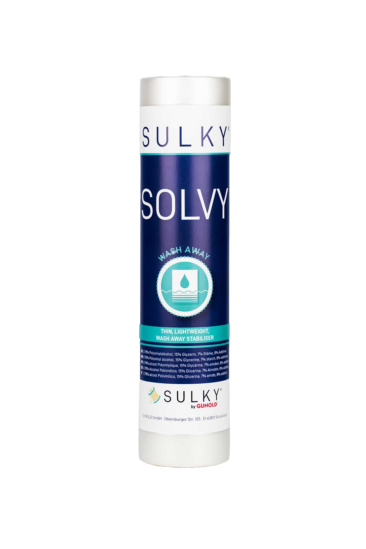 Sulky Solvy – wasserlösliche Stickfolie in Produktansicht