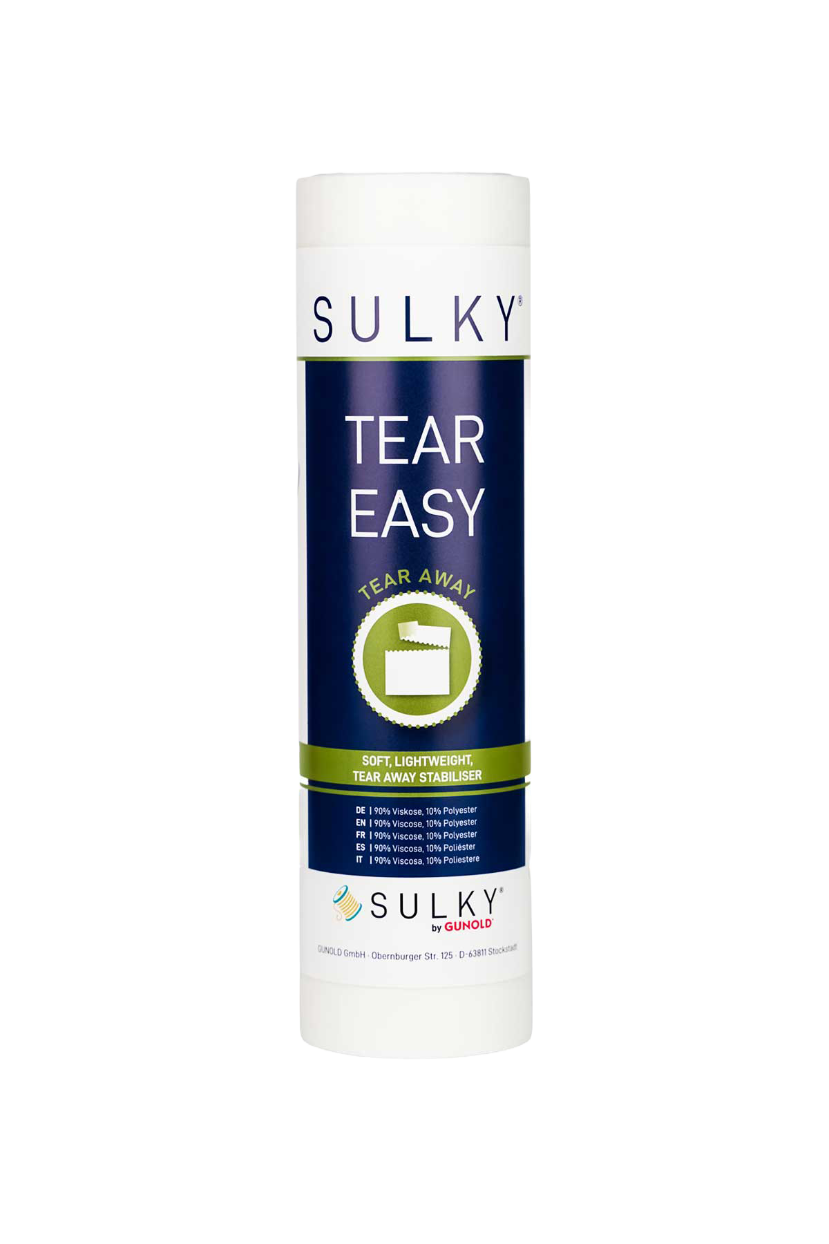Sulky Tear Easy – dünnes Reißvlies für nicht-dehnbare Stoffe, vue du produit