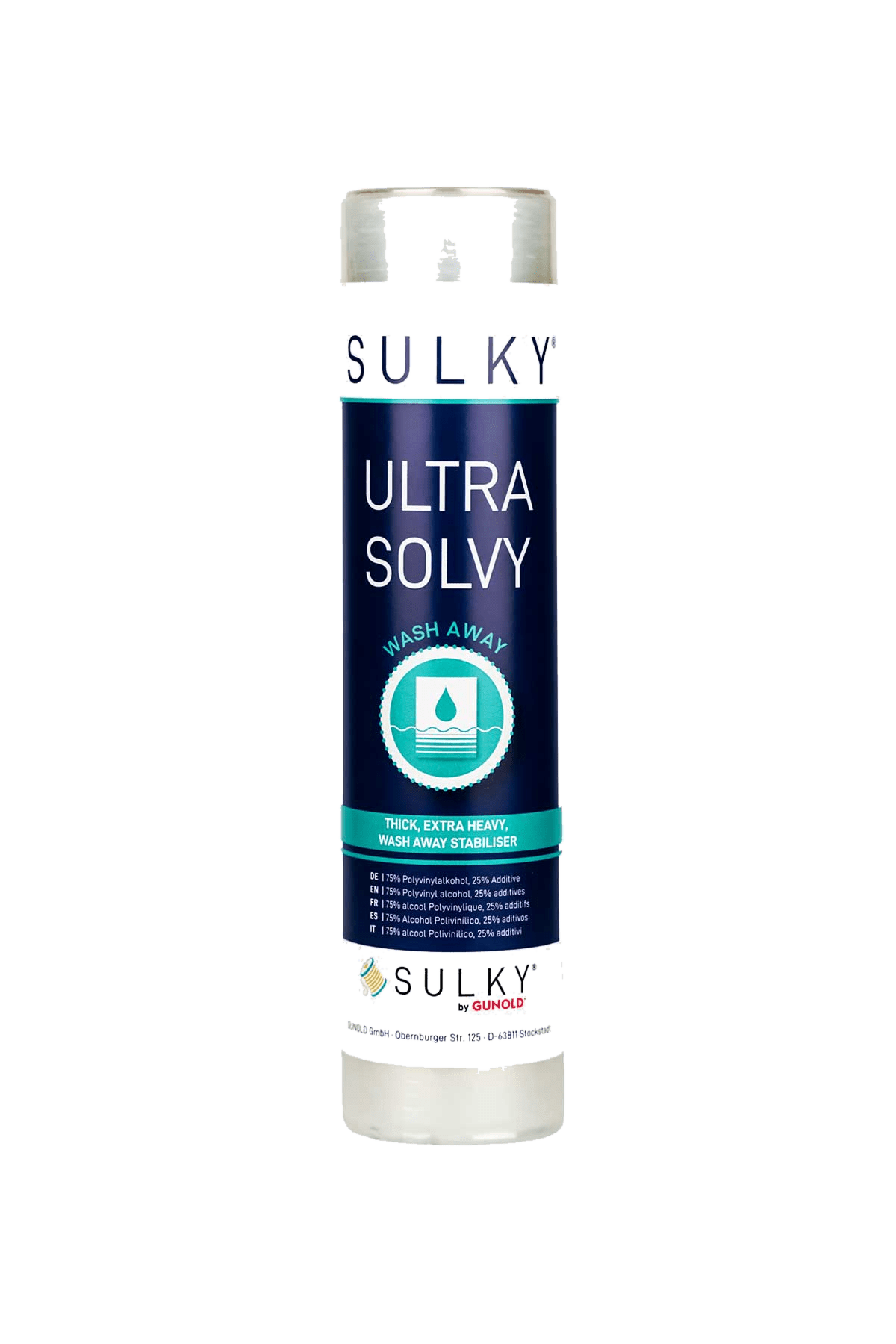 Sulky Ultra Solvy – dicke, wasserlösliche Stickfolie in Produktansicht