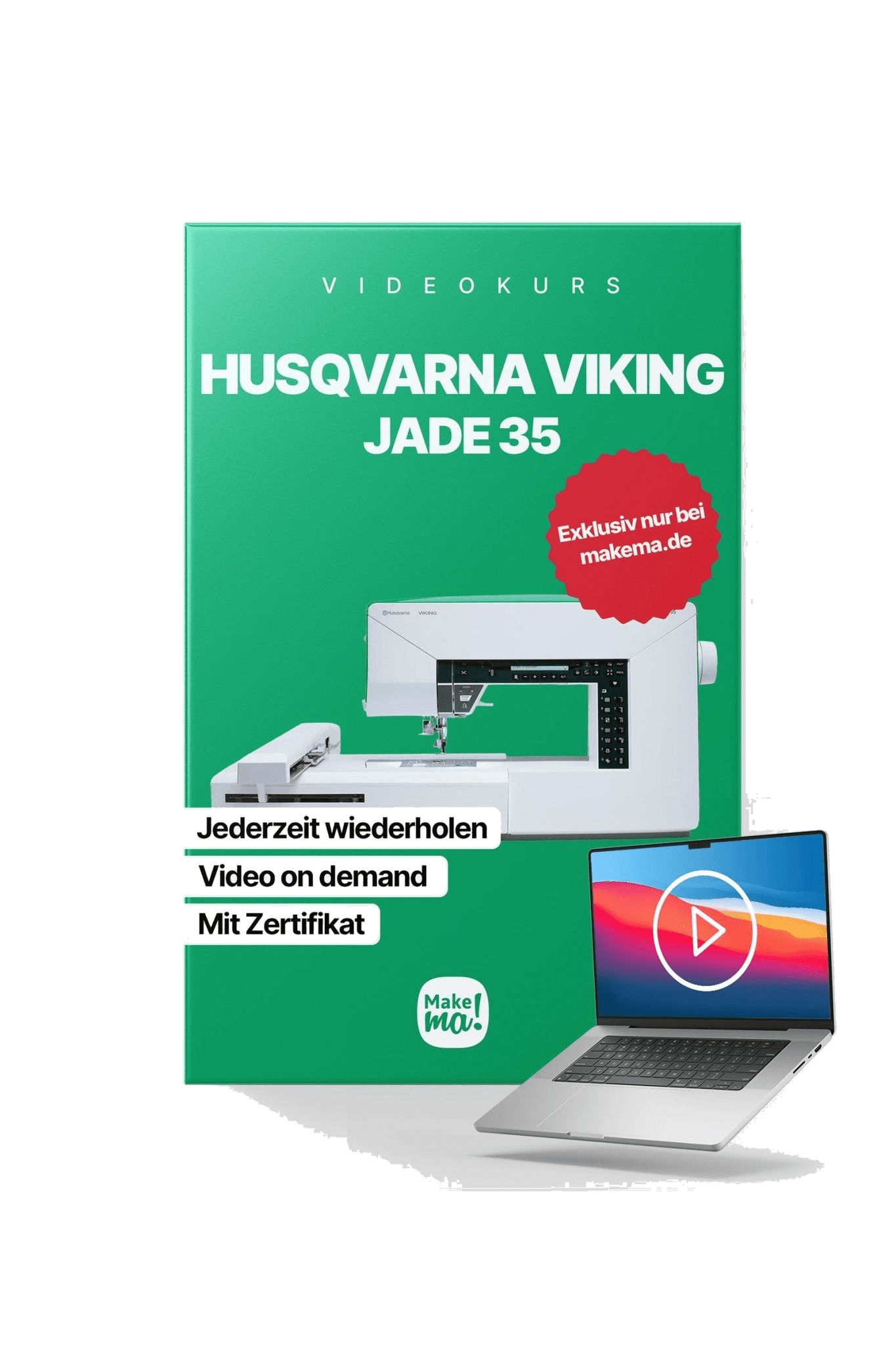 Videokurs zur Husqvarna VIKING JADE 35 in product view
