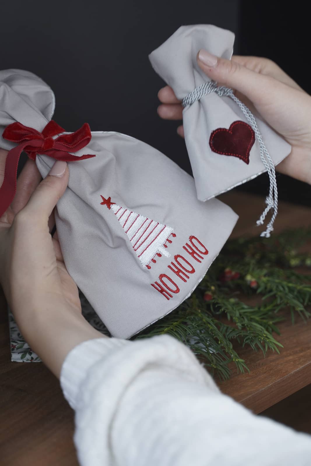 ITH Stickdatei Weihnachtsbeutel - Make ma!