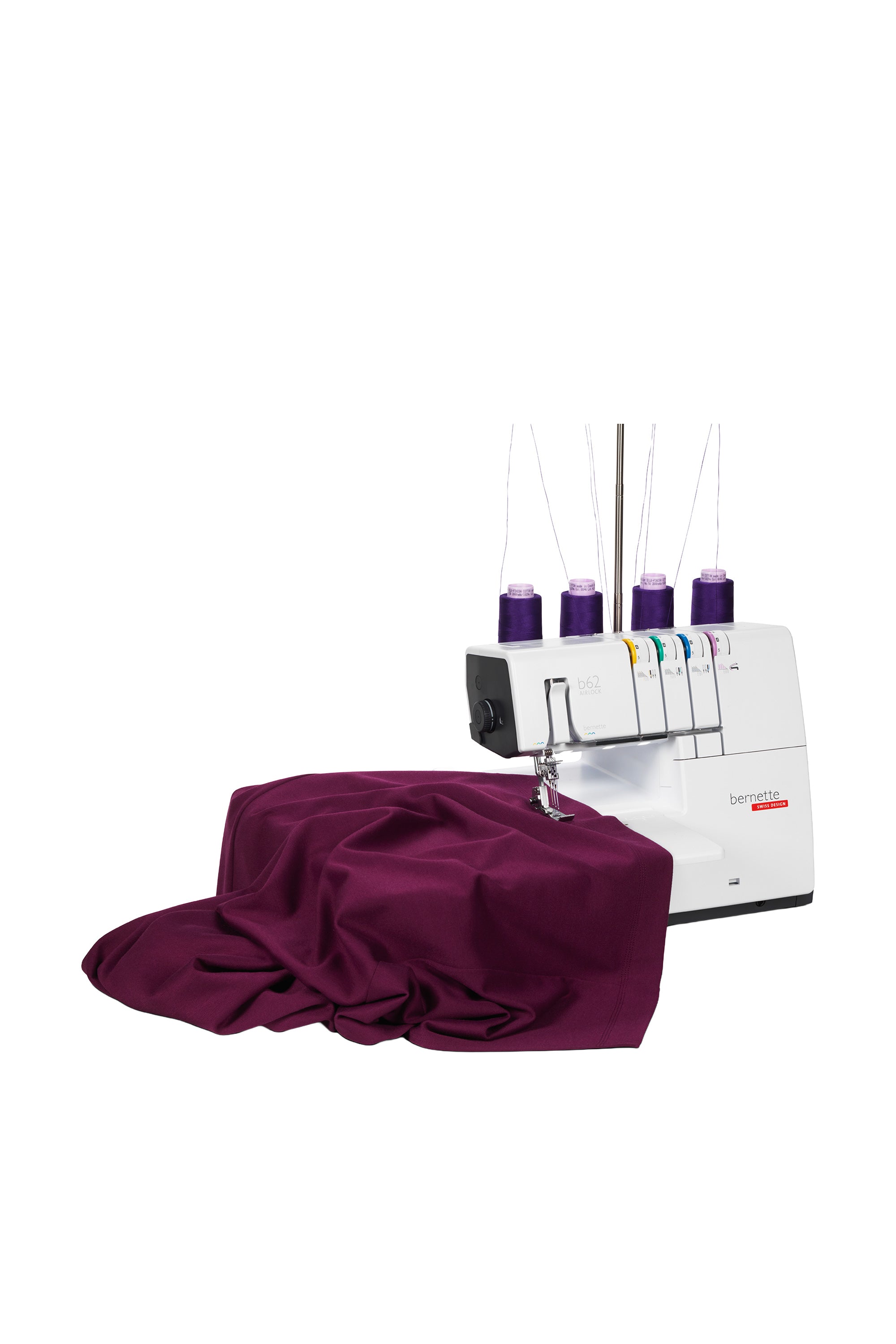bernette b62 AIRLOCK lors d’un projet de couture