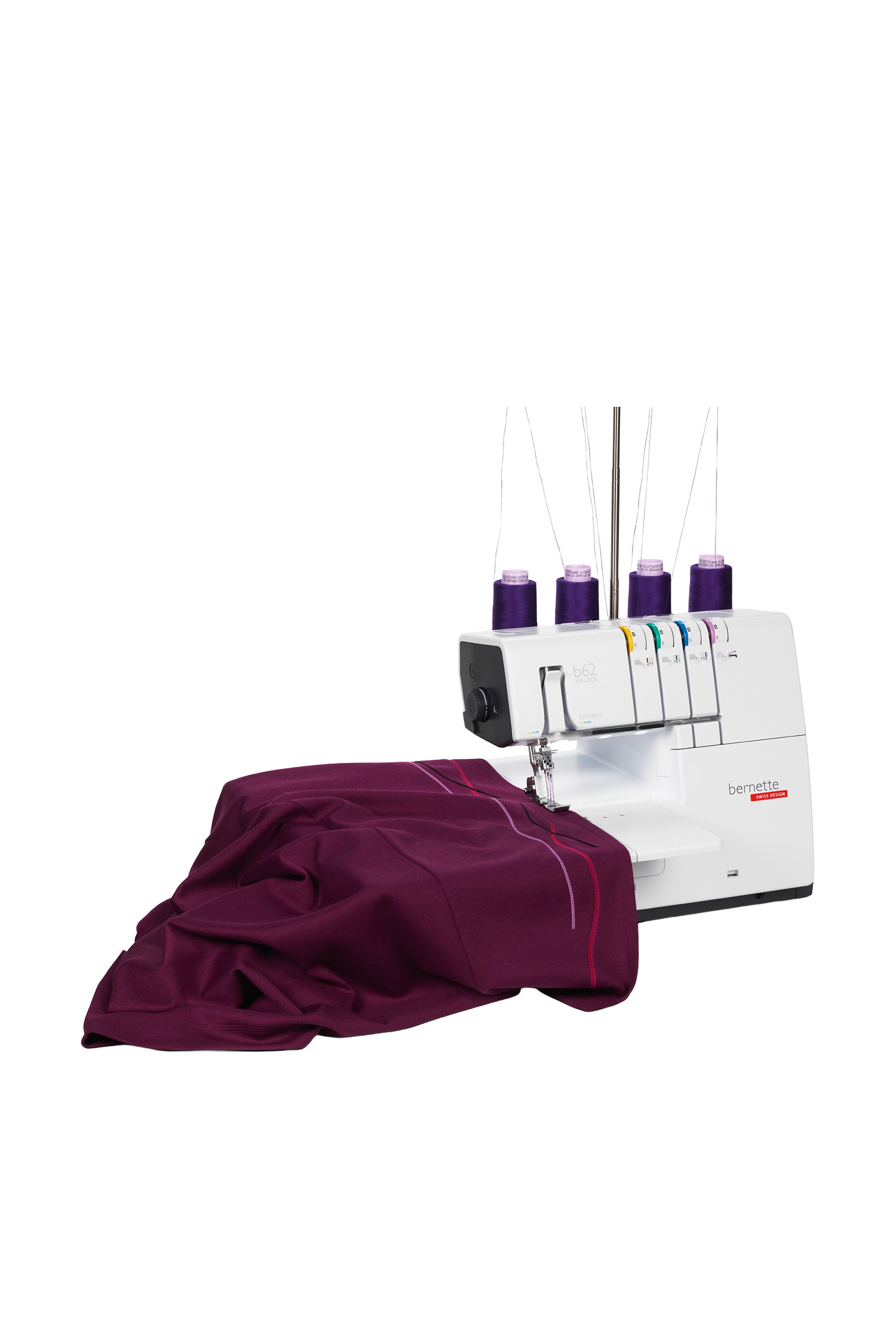 bernette b62 AIRLOCK lors d’un projet de couture