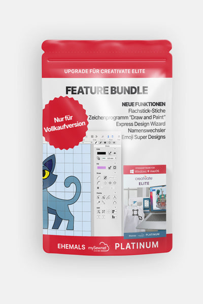 Upgrade für Creativate Elite (Feature Bundle) ehem. mySewnet Platinum