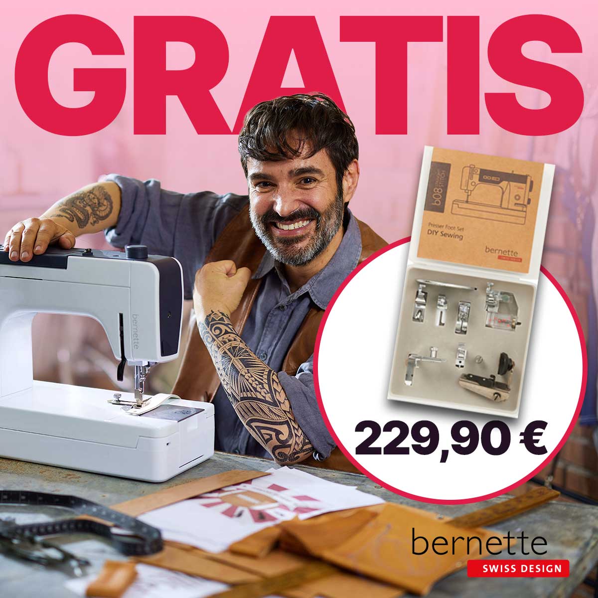 Gratis Nähfußset