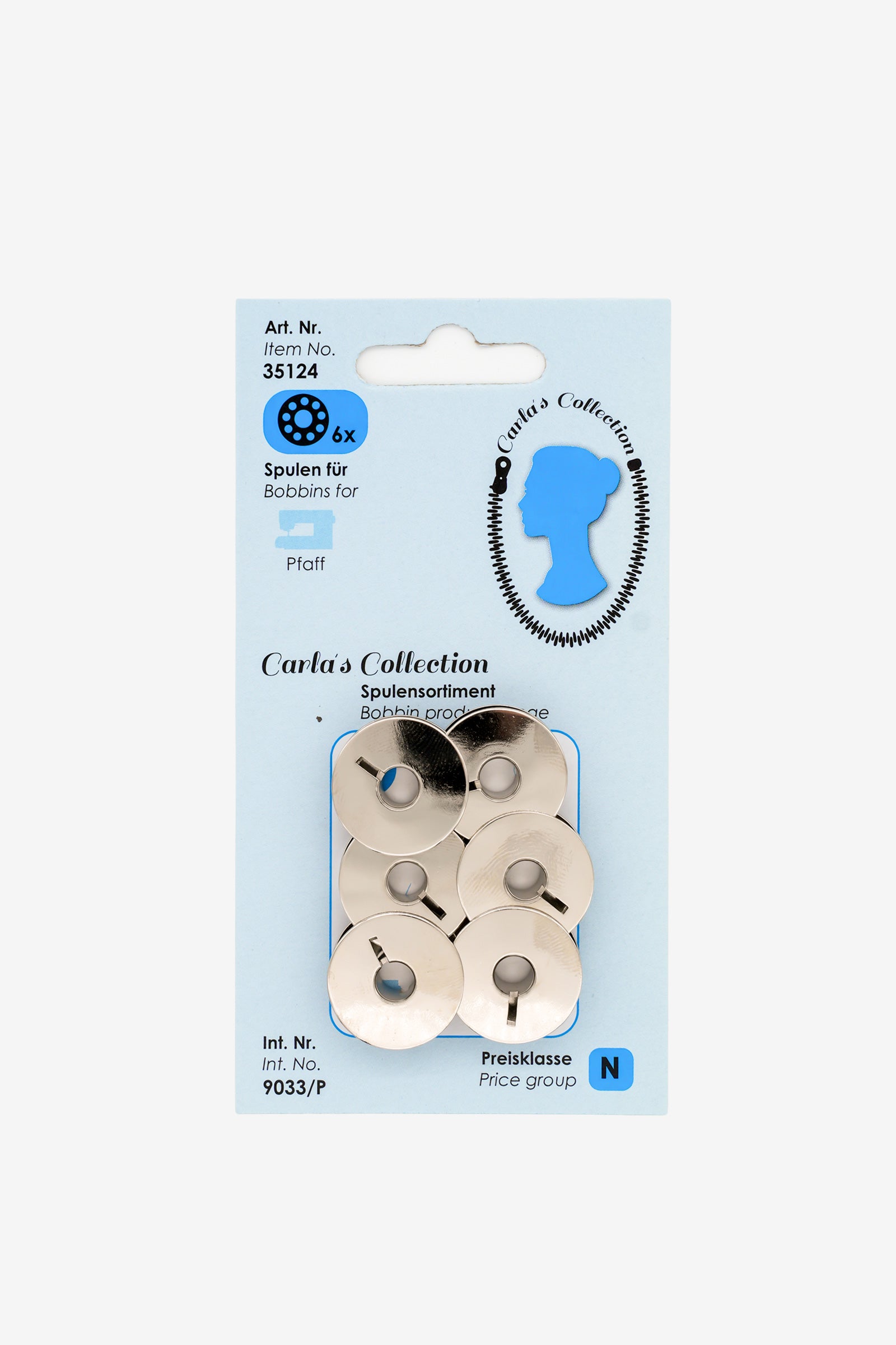 Carlas Collection Spulen für Pfaff aus Metall