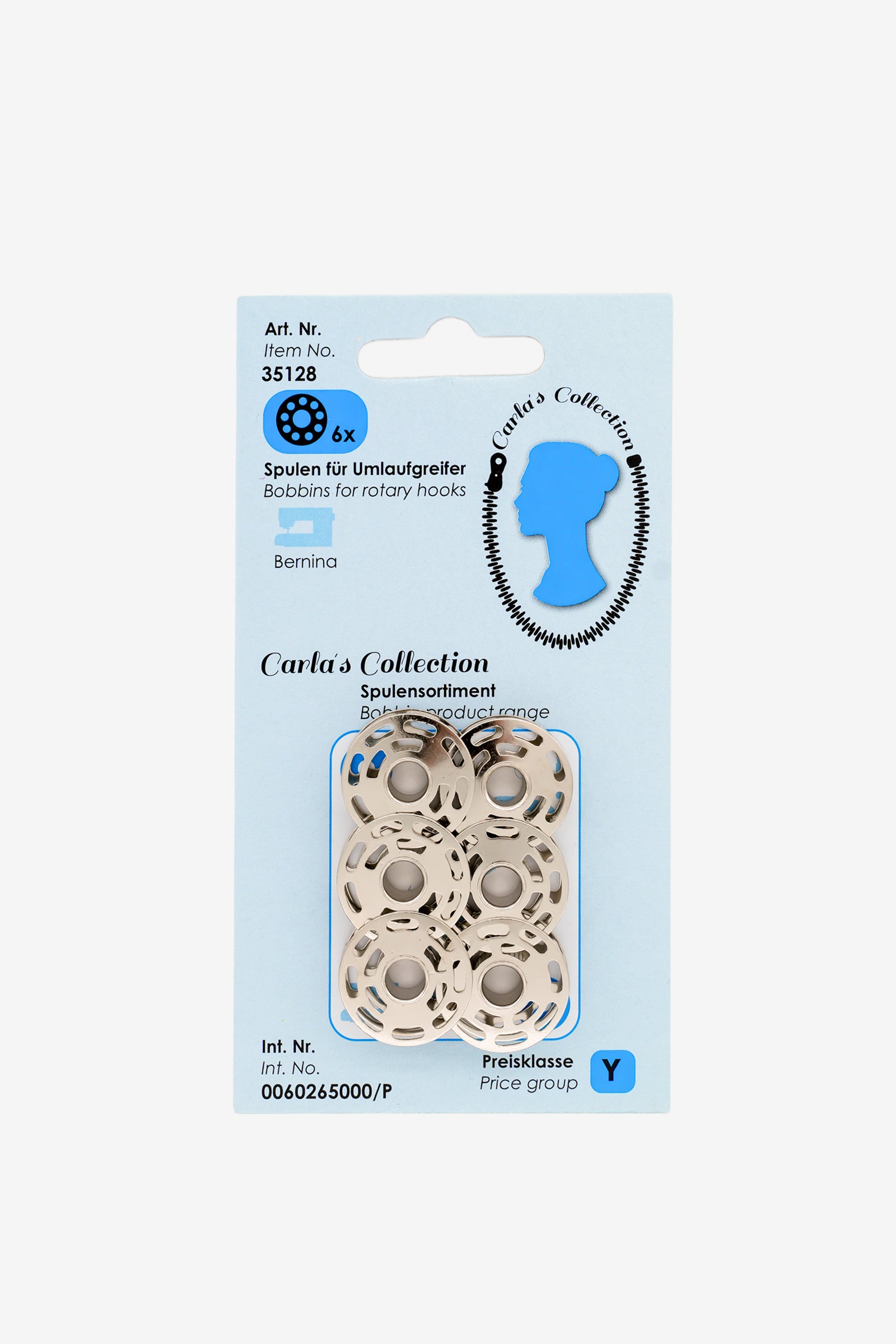 Carlas Collection Spulen für Umlaufgreifer für Bernina aus Metall