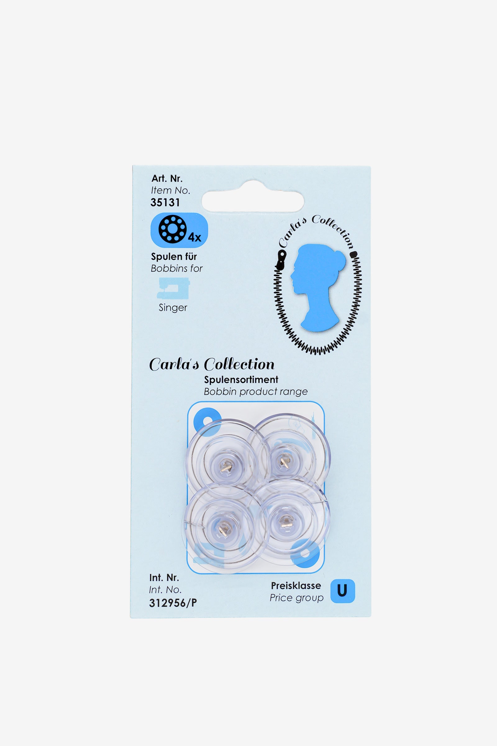 Carlas Collection Spulen für Singer mit Metallstift