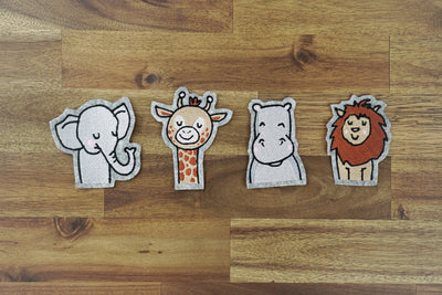 Stickdateien Set "Safari Friends" Tiere aus Afrika