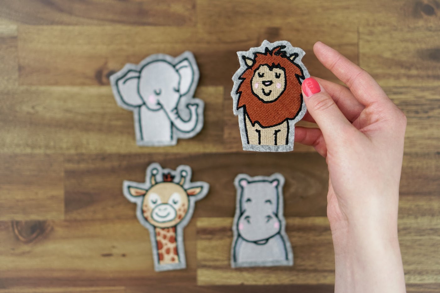 Stickdateien Set "Safari Friends" Tiere aus Afrika